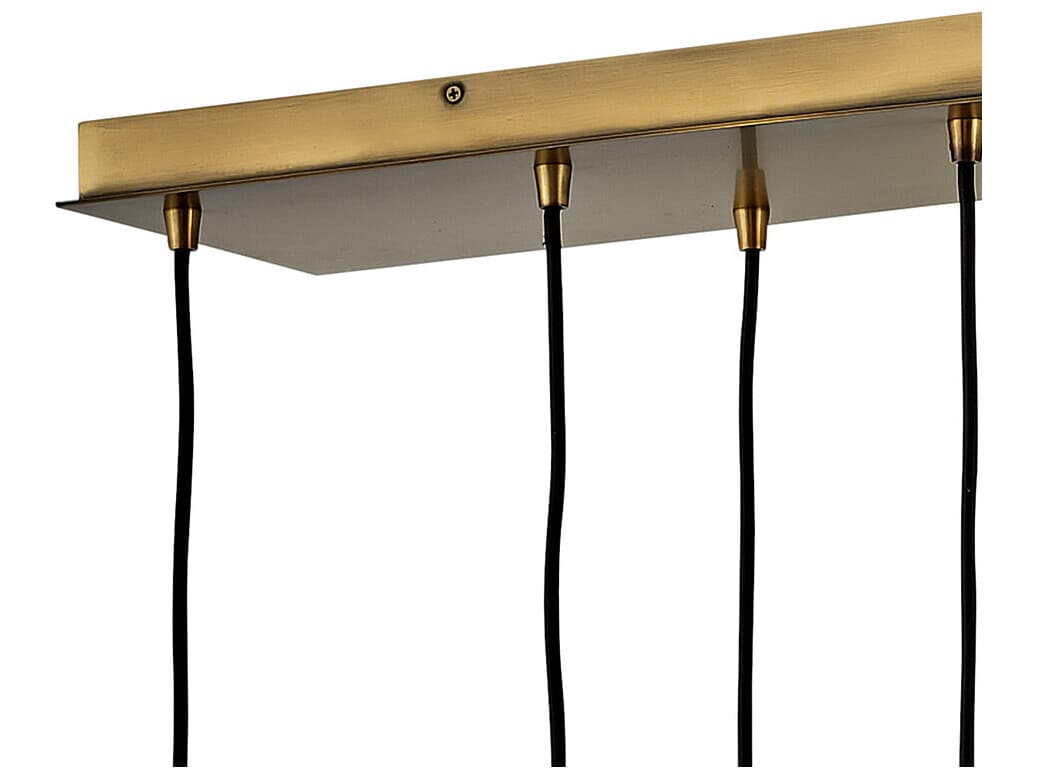 Hinkley Skye 13-Light Heritage Brass Glass Globe Island Pendant