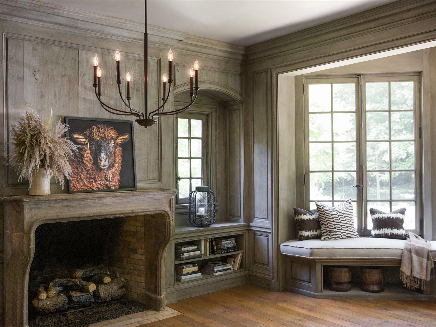 Hinkley Alister 8-Light Buckeye Bronze Candelabra Chandelier