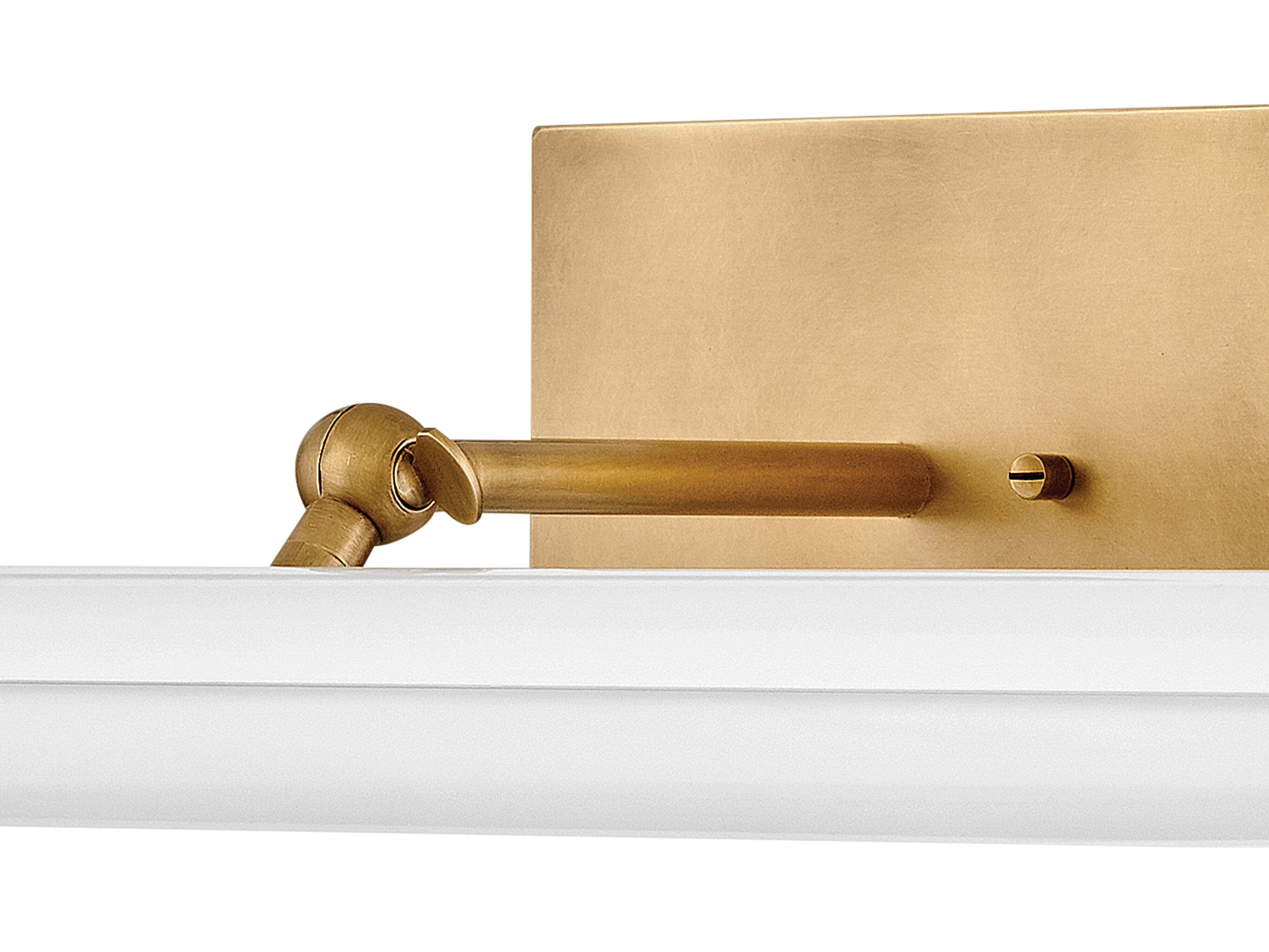 Hinkley Regis Heritage Brass Gloss White Picture Light