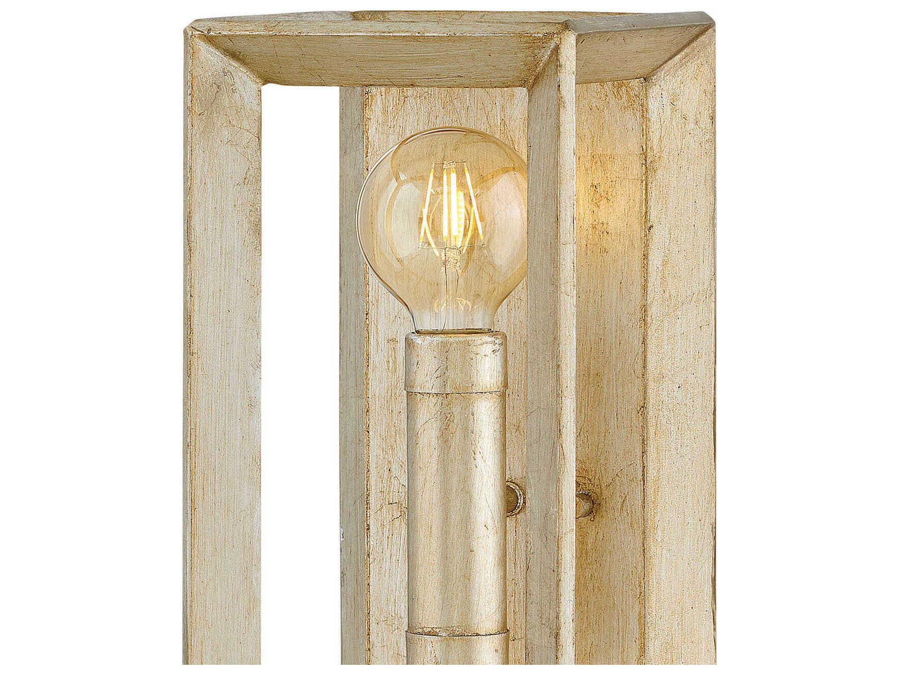 Hinkley Tinsley 2-Light Silver Leaf Glass Wall Sconce