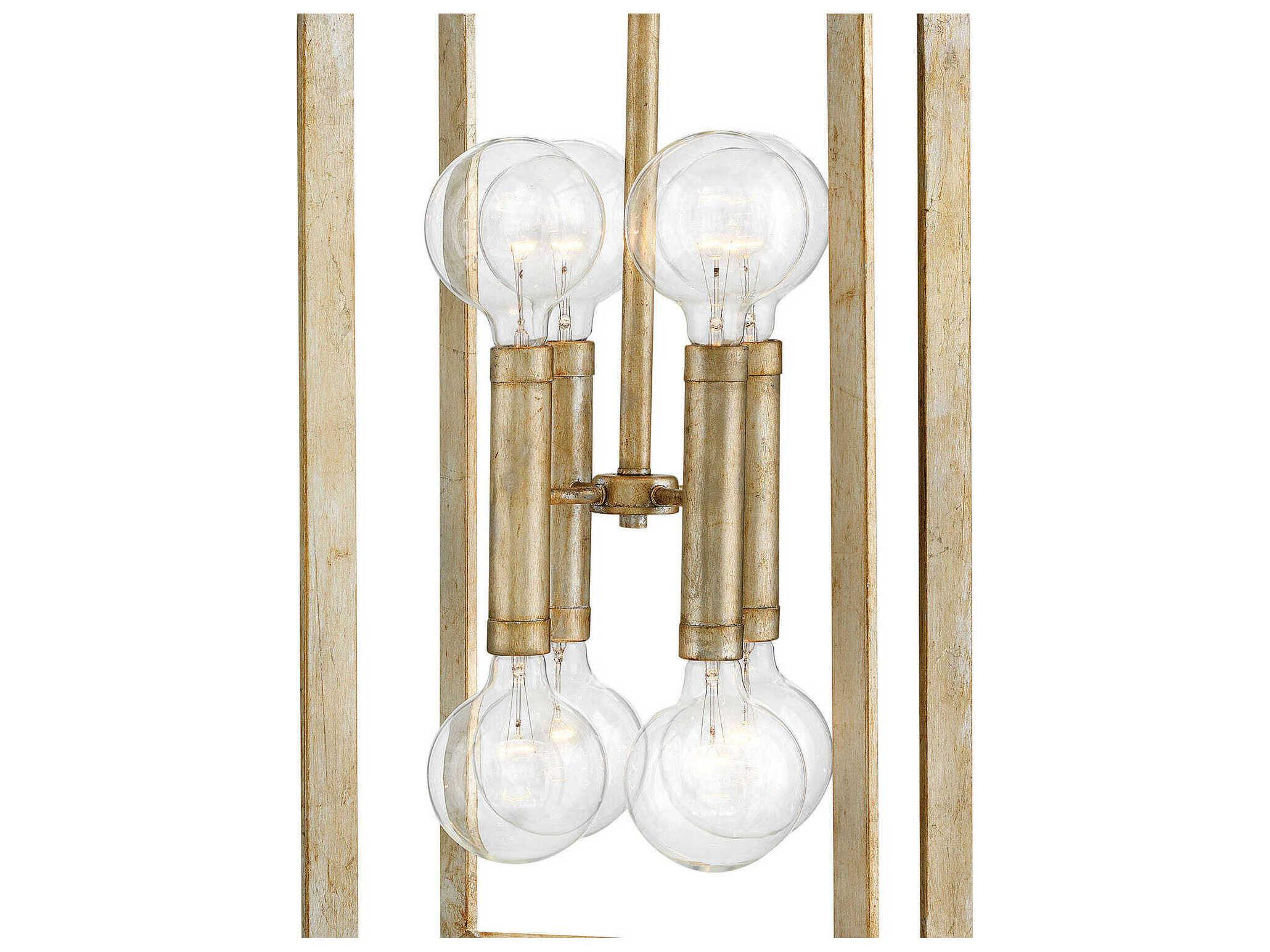 Hinkley Tinsley 8-Light Silver Leaf Pendant