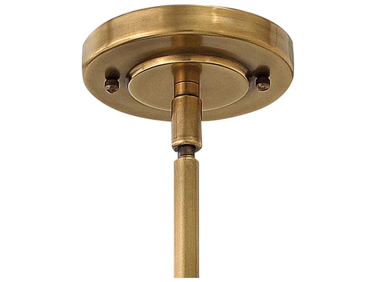 Hinkley Amelia 1-Light Buckeye Bronze Glass Bell Dome Mini Pendant