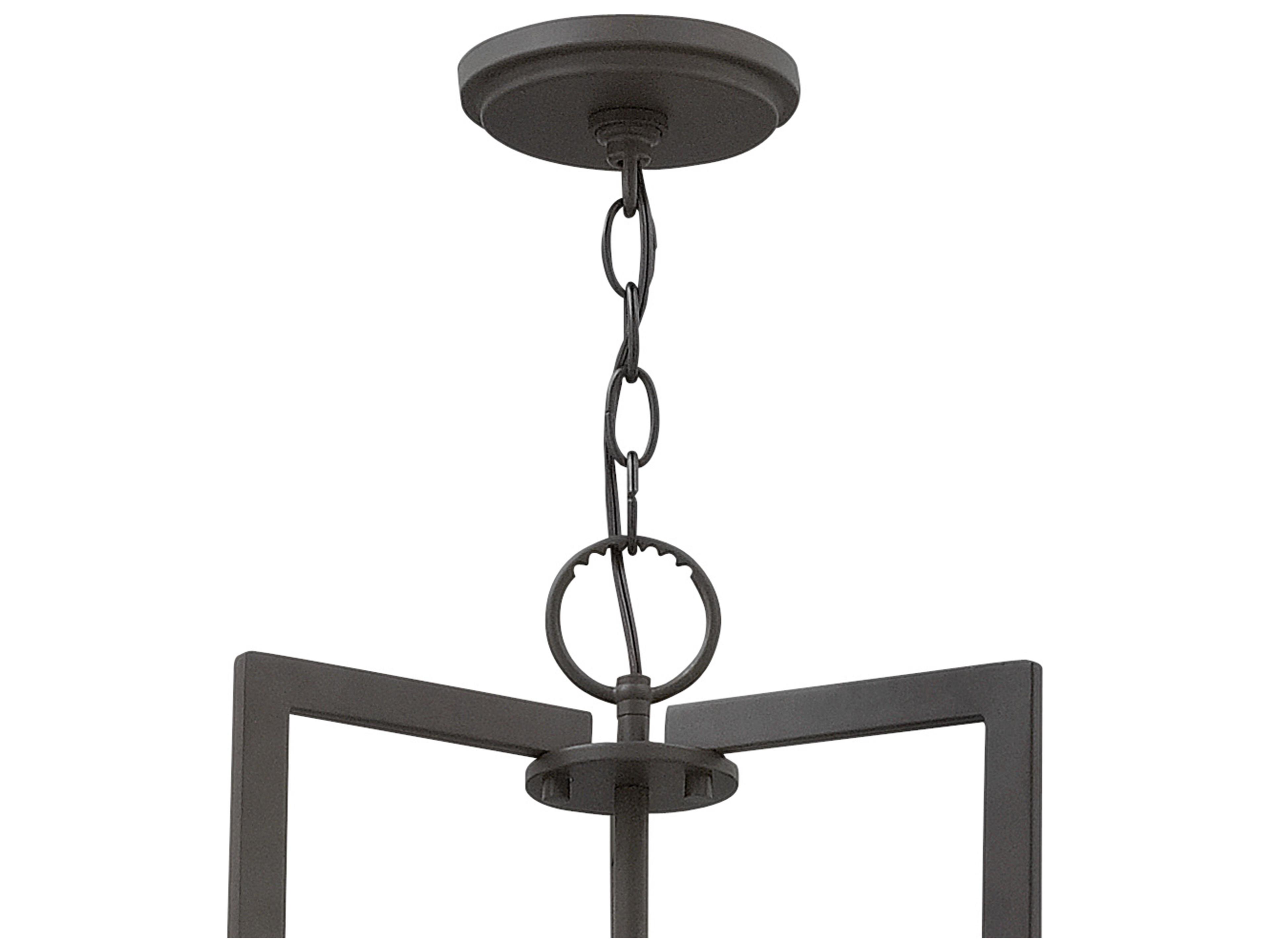 Hinkley Hampton 3-Light Buckeye Bronze Drum Pendant
