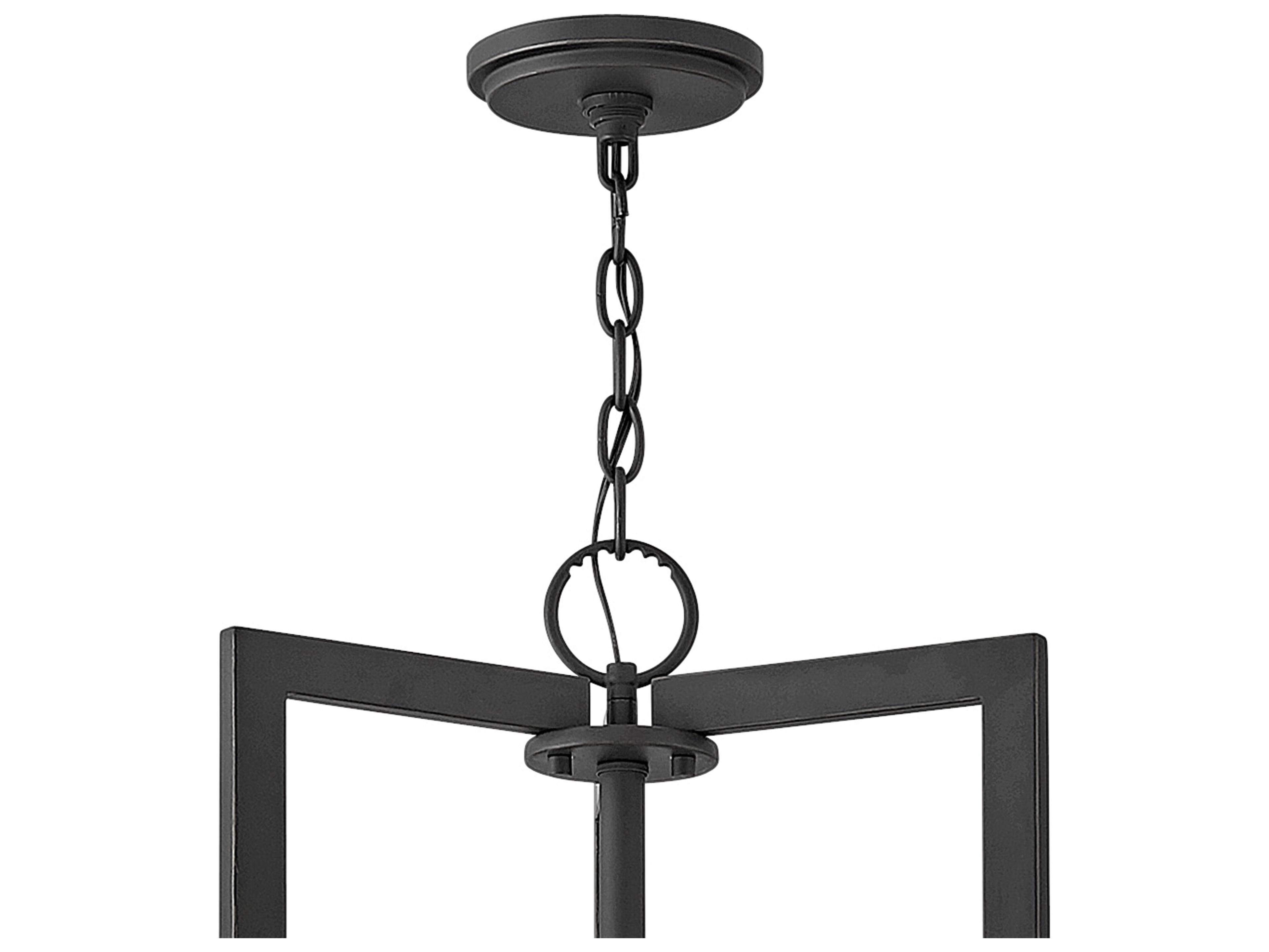 Hinkley Hampton 9-Light Buckeye Bronze Off White Drum Pendant