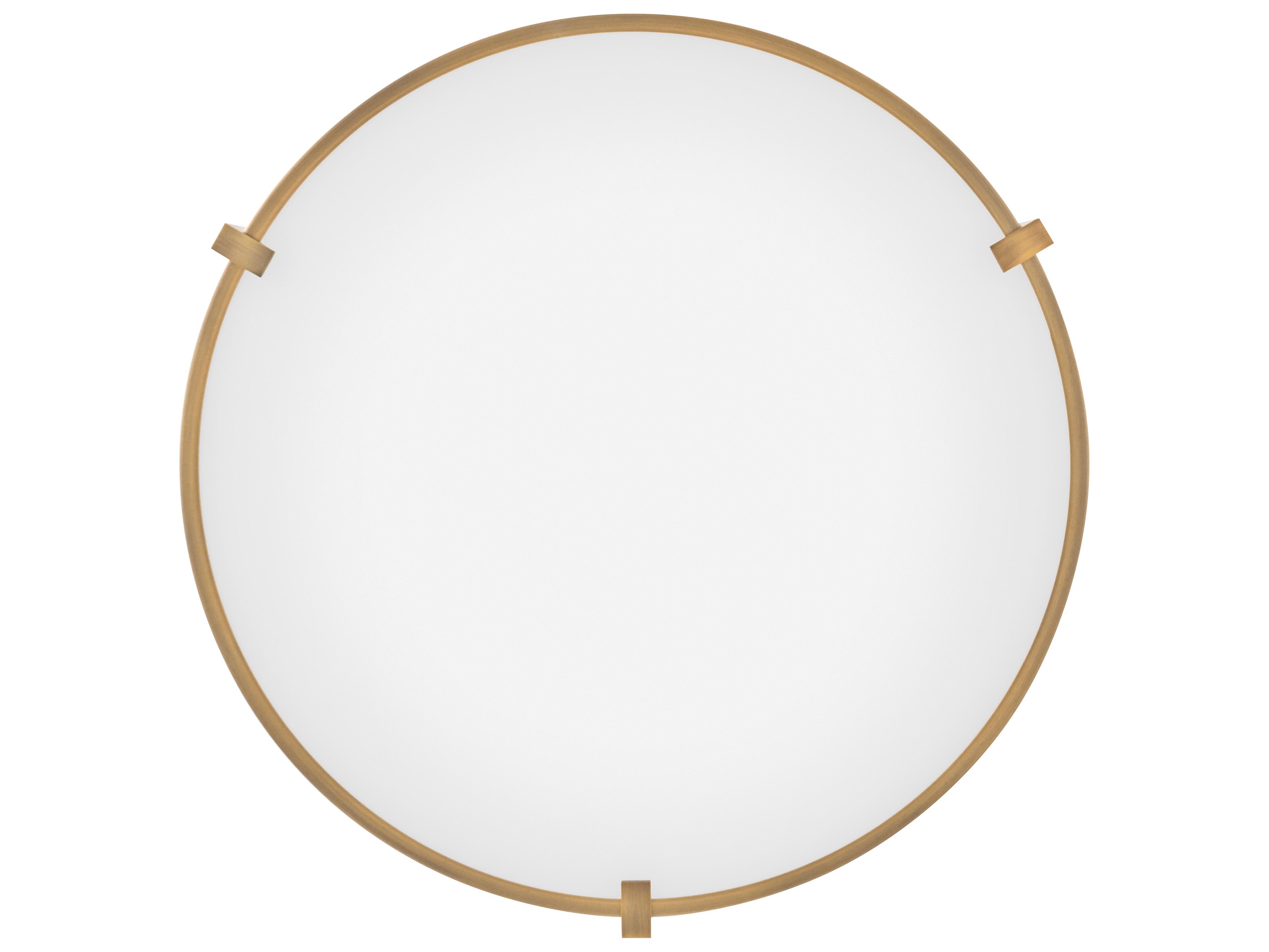 Hinkley Lowell 4-Light Brushed Bronze Glass LED Flush Mount