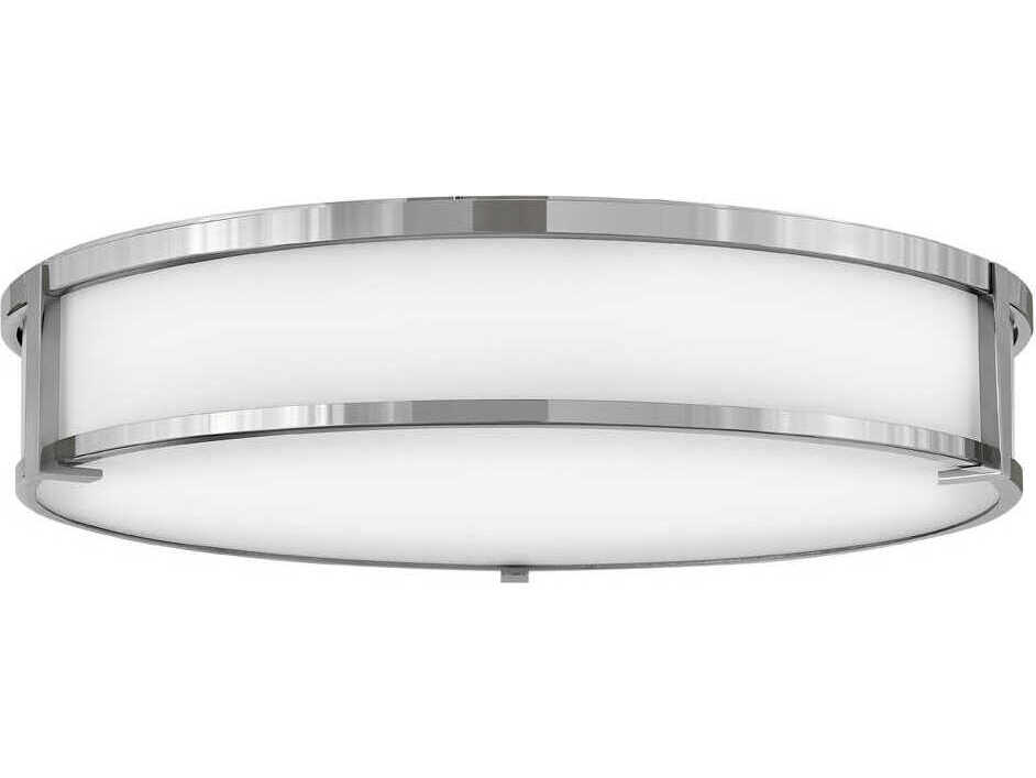 Hinkley Lowell 4-Light Chrome Glass LED Flush Mount