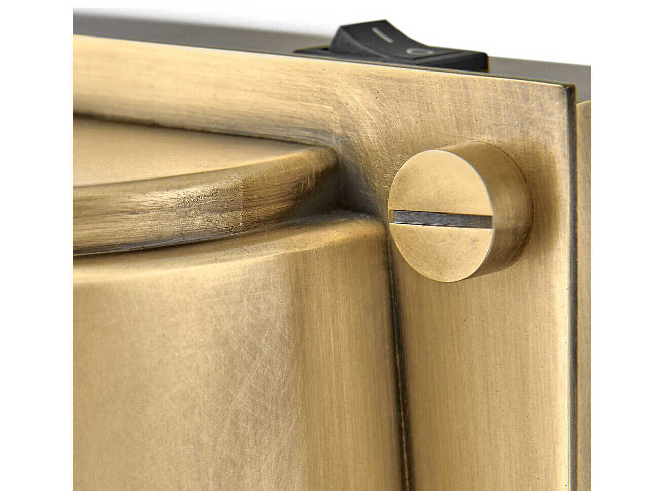 Hinkley Scout 1-Light Heritage Brass Glass LED Wall Sconce