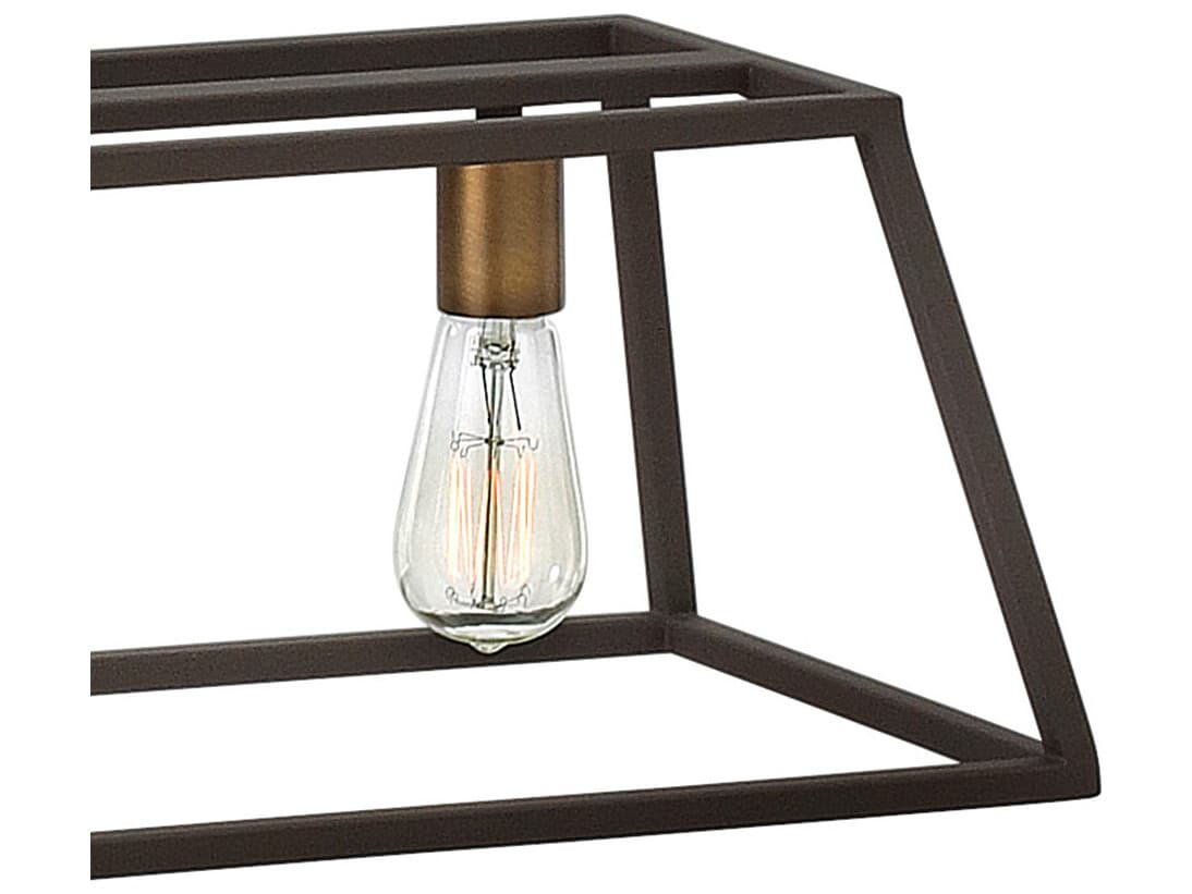 Hinkley Fulton 5-Light Bronze Geometric Island Pendant