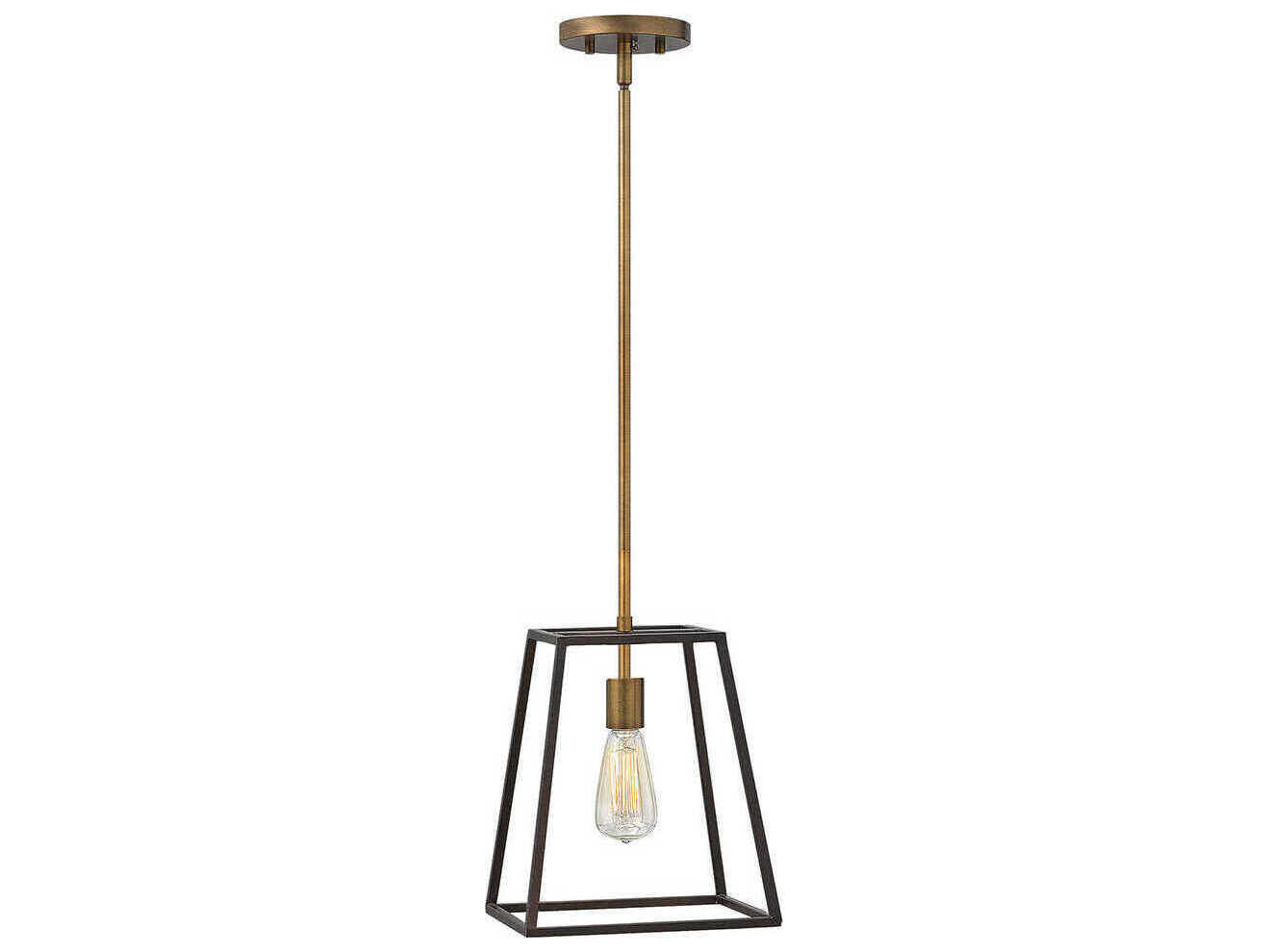 Hinkley Fulton 1-Light Bronze Brown Geometric Pendant