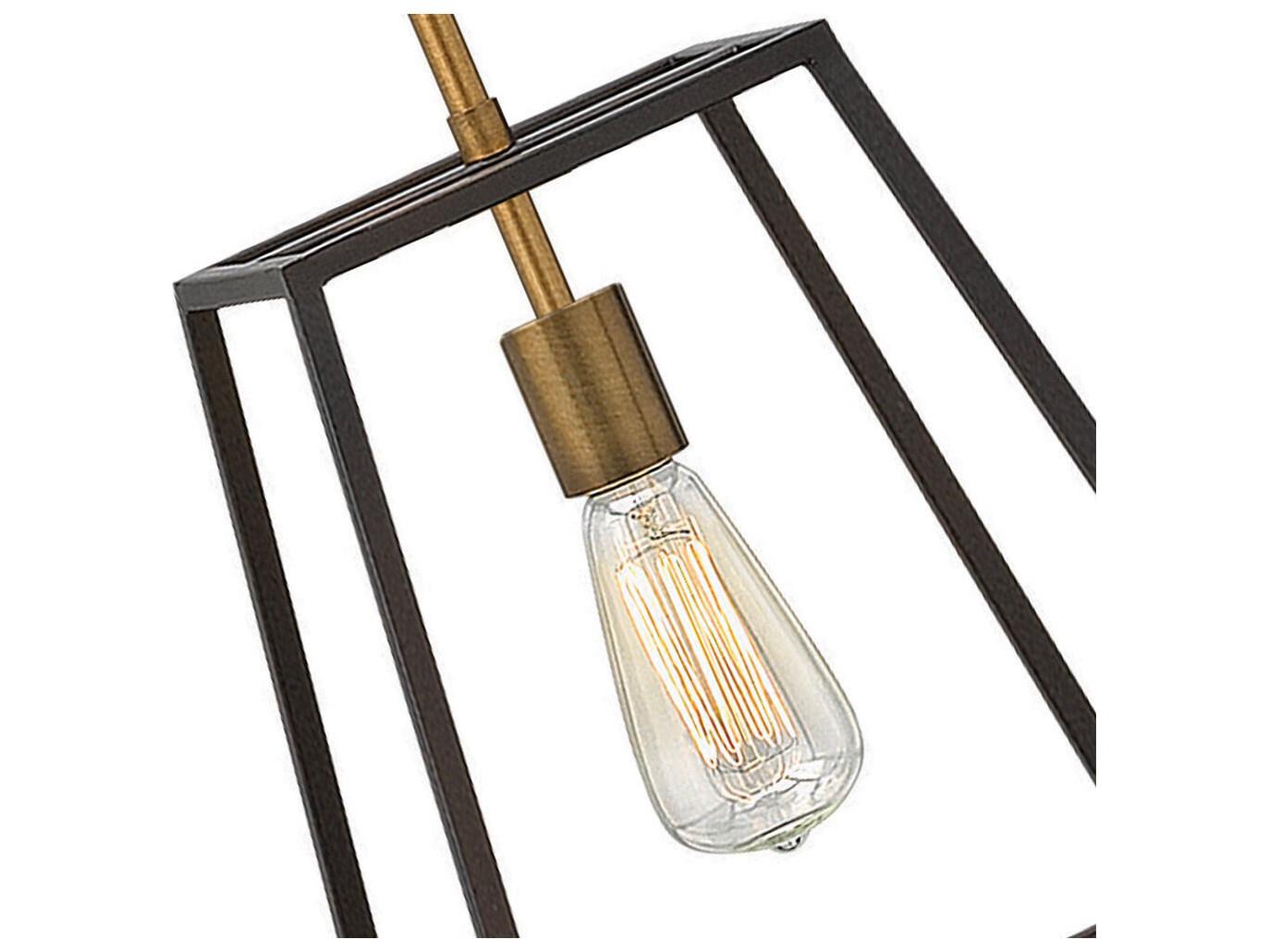 Hinkley Fulton 1-Light Bronze Brown Geometric Pendant
