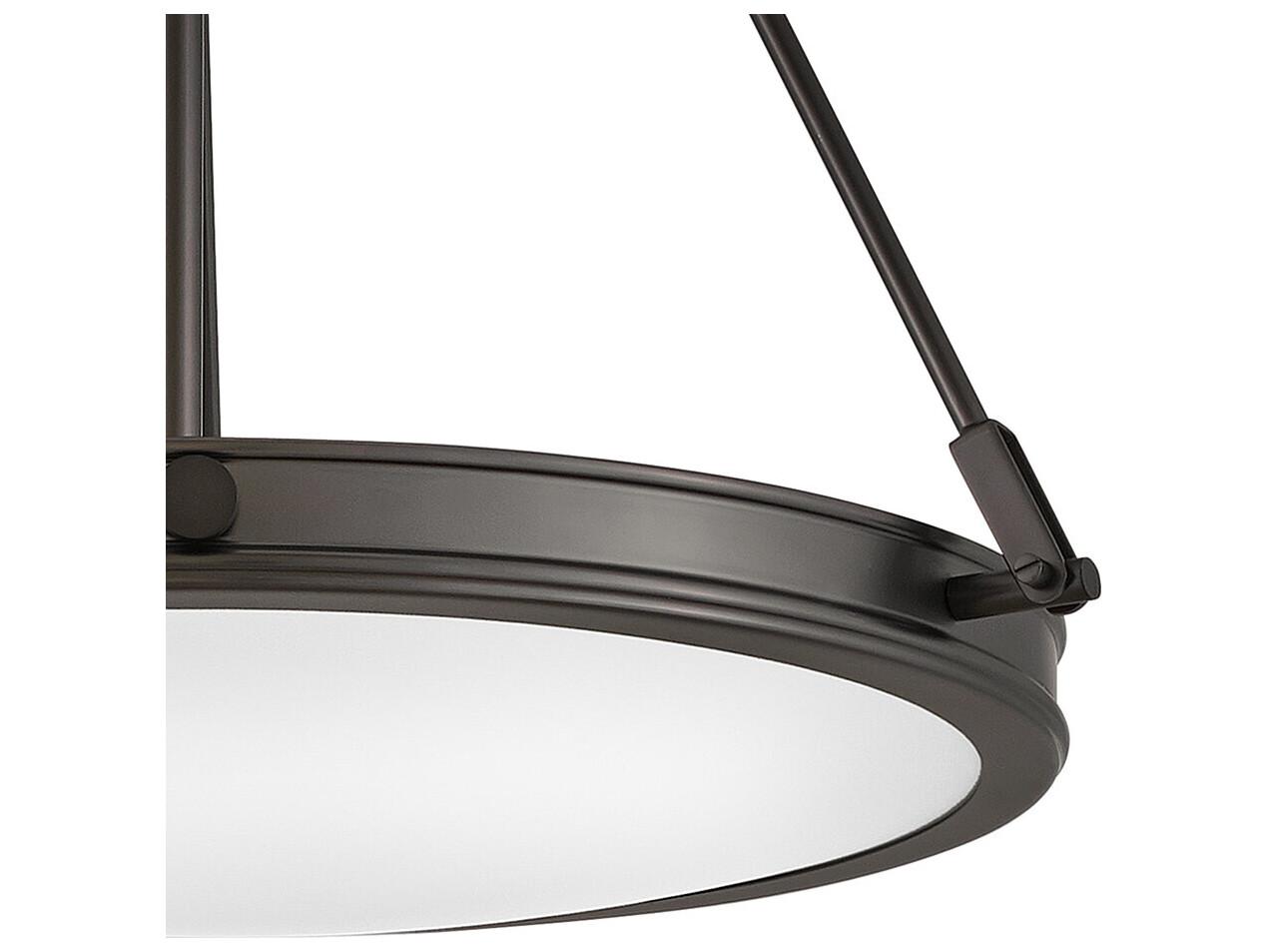 Hinkley Collier 4-Light Black Oxide Glass Bowl Pendant