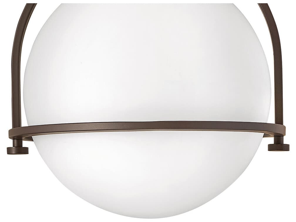 Hinkley Somerset 1-Light Buckeye Bronze Globe Semi Flush Mount