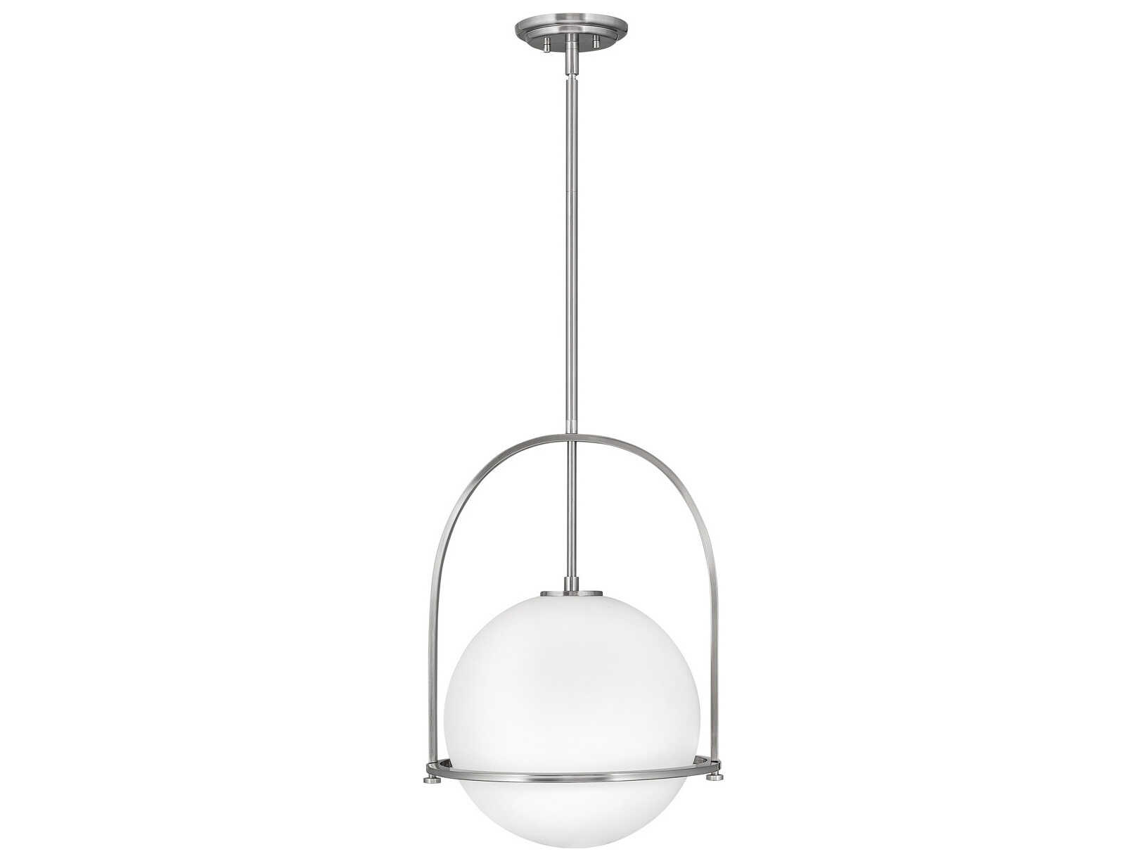 Hinkley Somerset 1-Light Brushed Nickel Globe Pendant