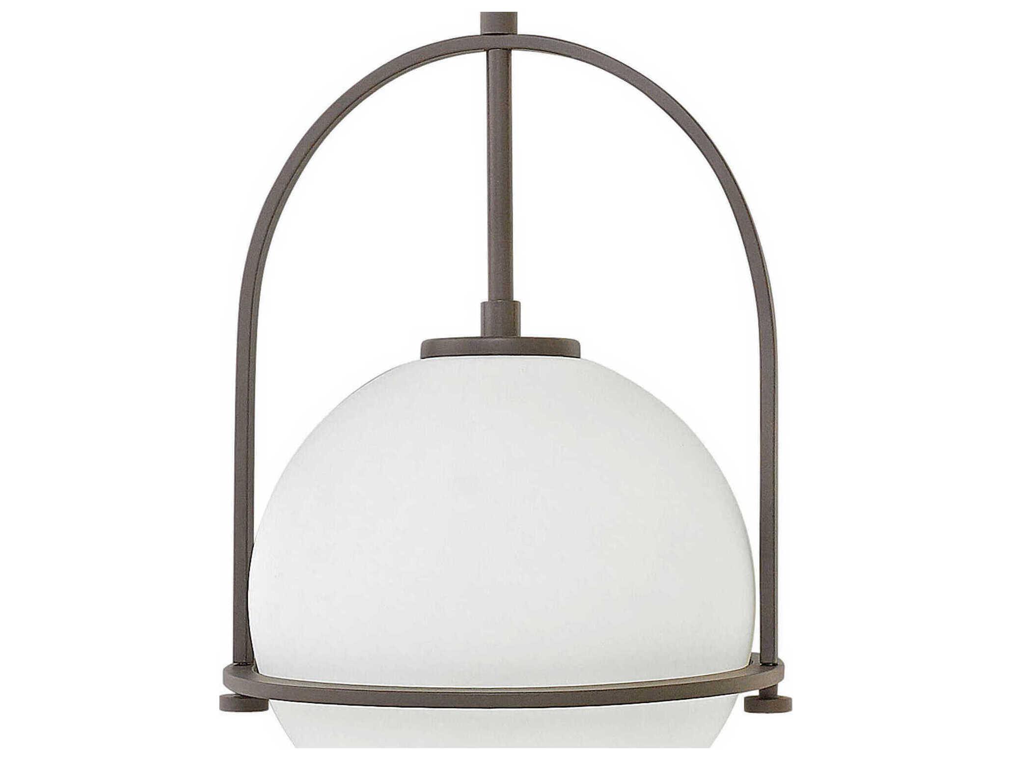Hinkley Somerset 1-Light Buckeye Bronze Glass Globe Pendant
