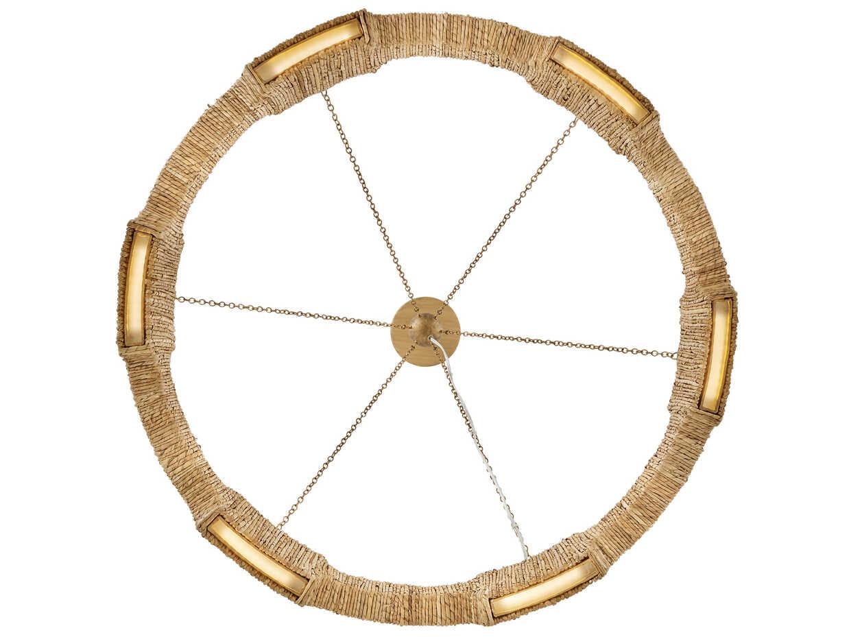 Hinkley Raffi 1-Light Burnished Gold LED Round Pendant