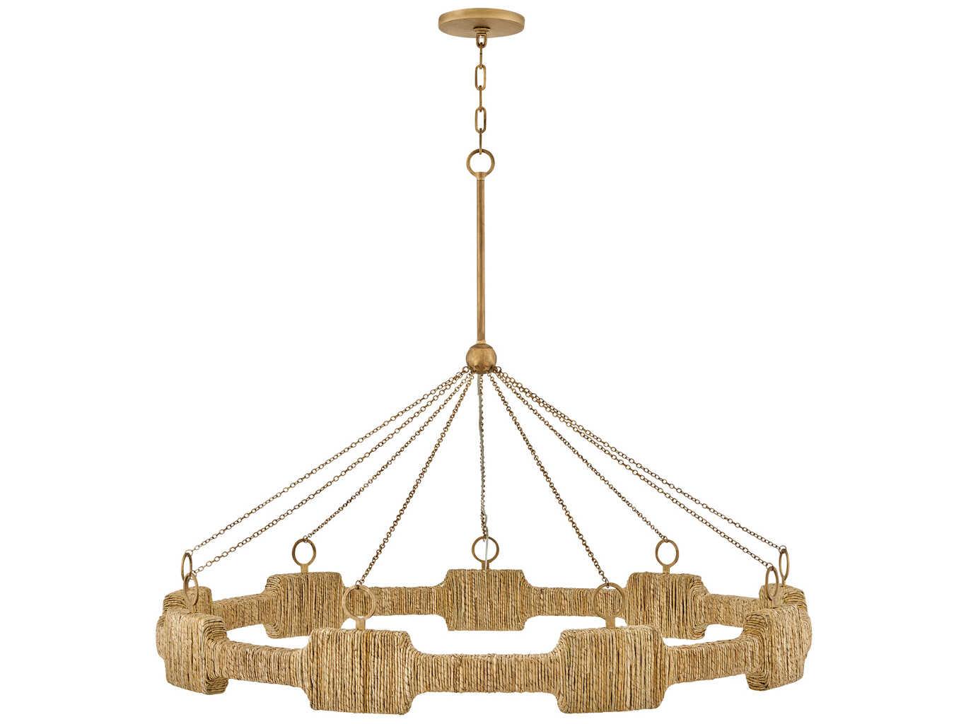 Hinkley Raffi 1-Light Burnished Gold LED Round Pendant