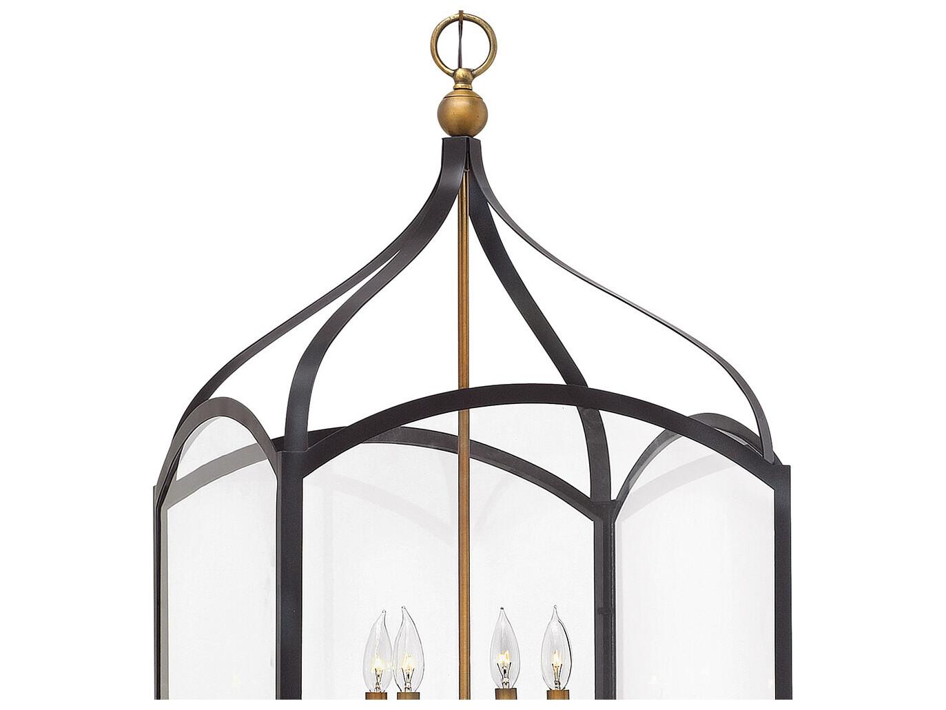 Hinkley Clarendon Bronze Glass Candelabra Tiered Chandelier