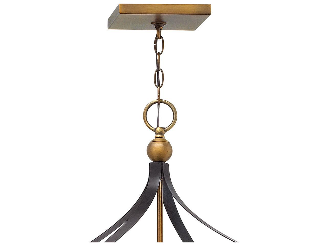 Hinkley Clarendon Bronze Glass Candelabra Tiered Chandelier