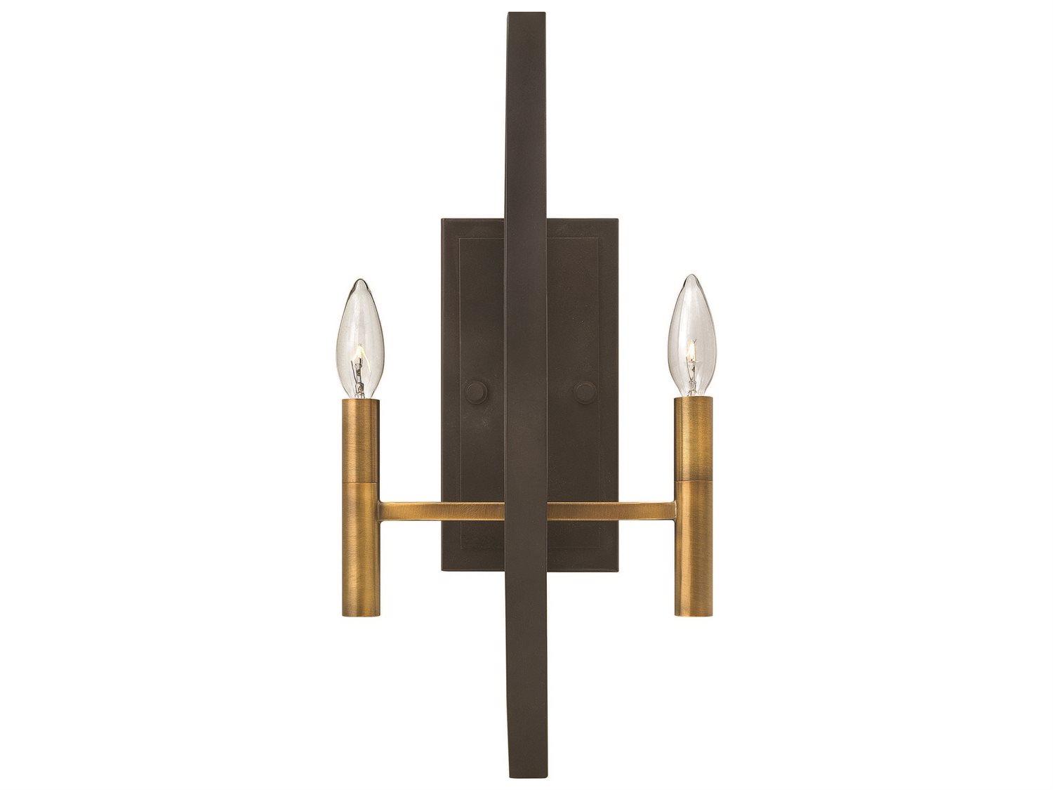 Hinkley Euclid 2-Light Spanish Bronze Wall Sconce