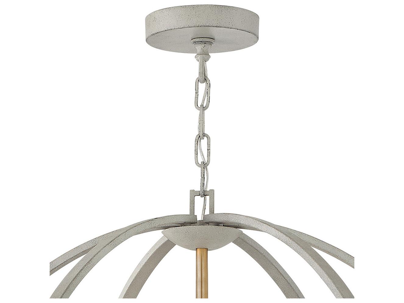 Hinkley Euclid 12-Light Cement Gray Candelabra Tiered Chandelier