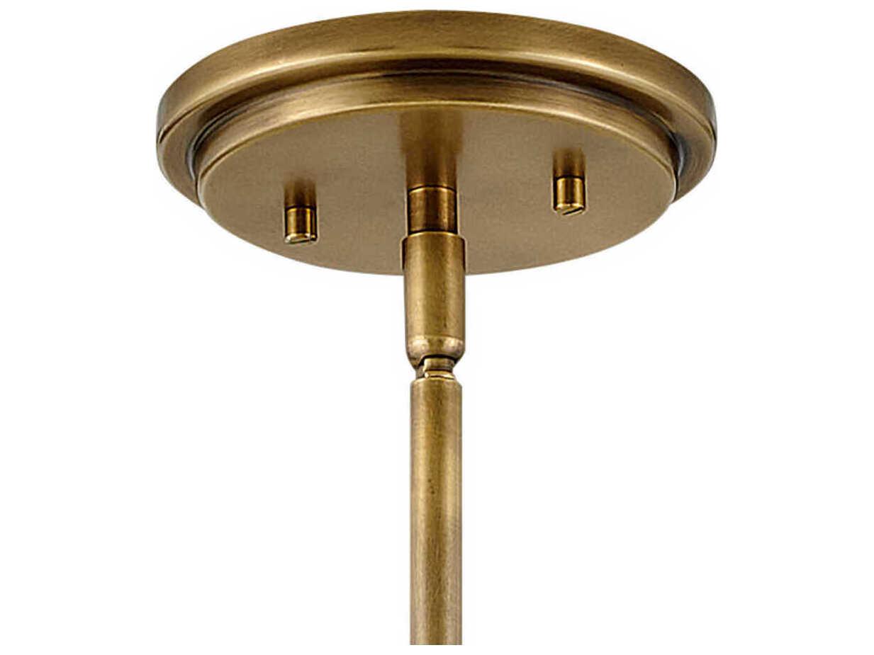 Hinkley Argo 1-Light Heritage Brass LED Bell Dome Pendant
