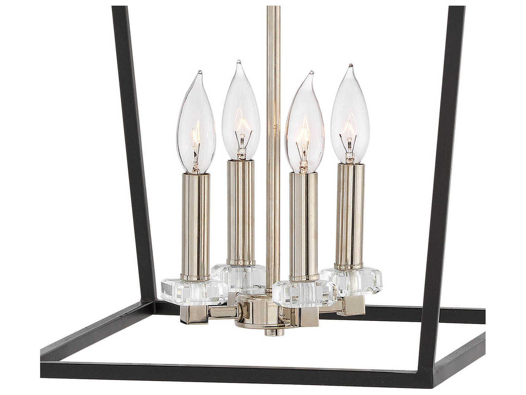 Hinkley Stinson 4-Light Black Crystal Pendant