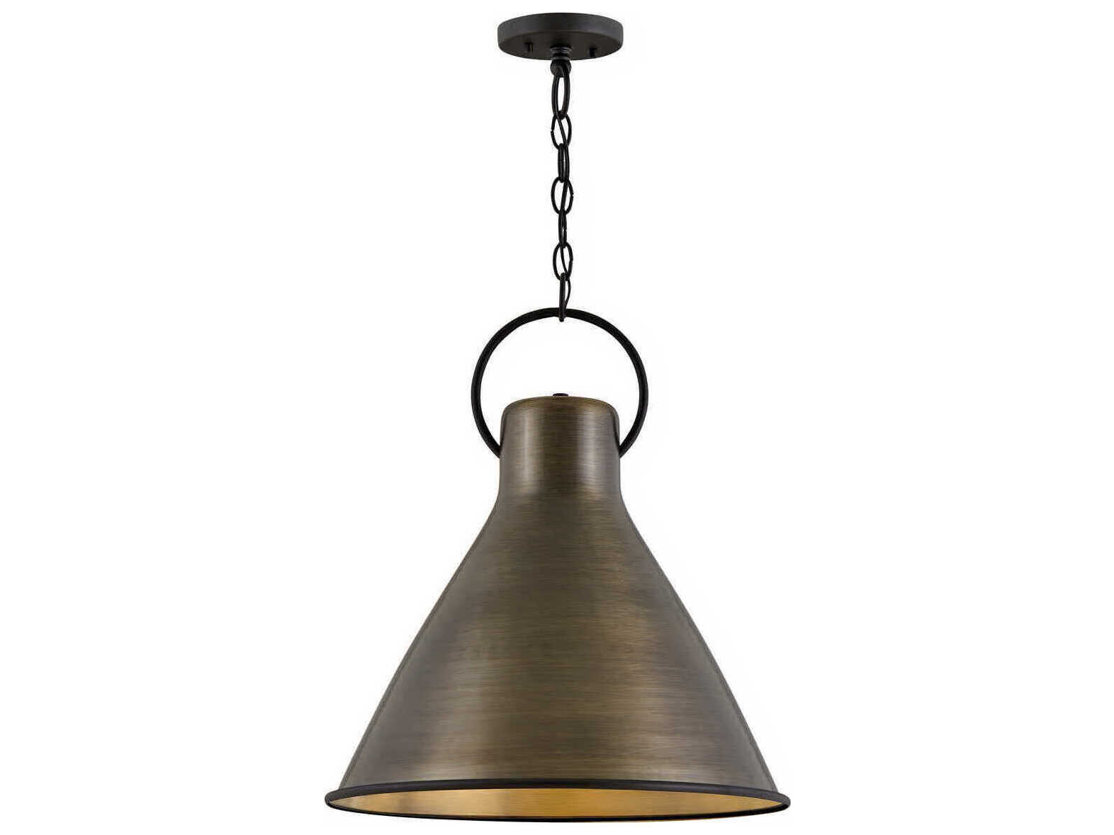Hinkley Winnie 1-Light Dark Antique Brass Pendant