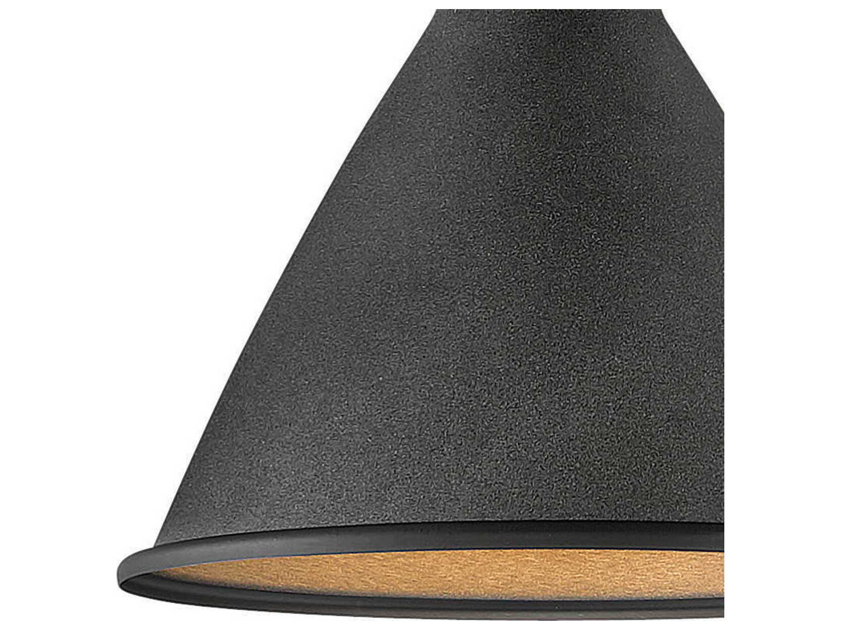 Hinkley Winnie 1-Light Aged Zinc Gray Bell Pendant