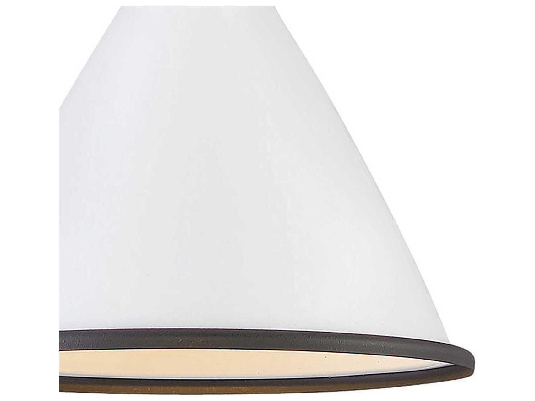 Hinkley Winnie 1-Light Polished White Bell Mini Pendant