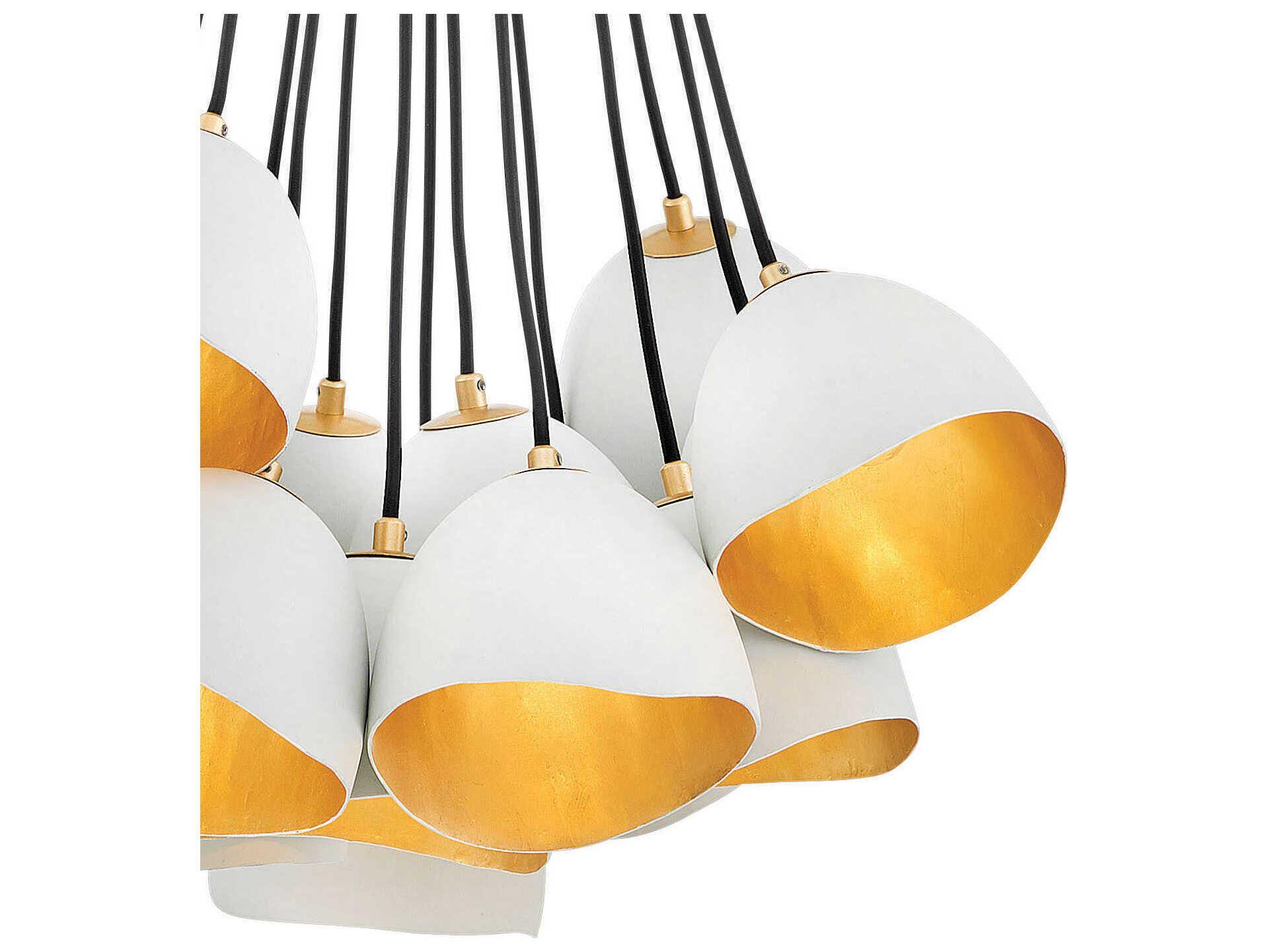 Hinkley Nula 1-Light Shell White Bell Pendant