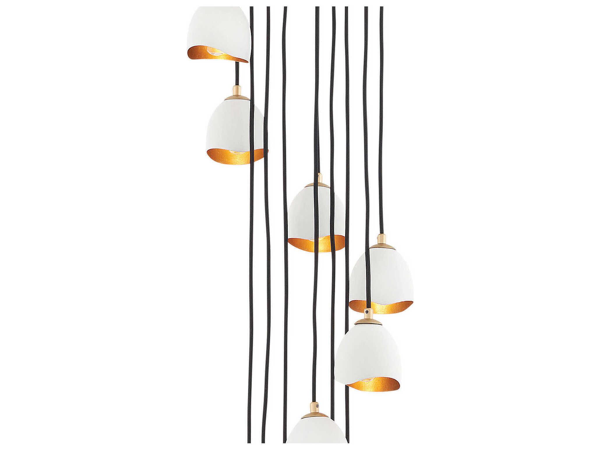 Hinkley Nula 1-Light Shell White Bell Pendant