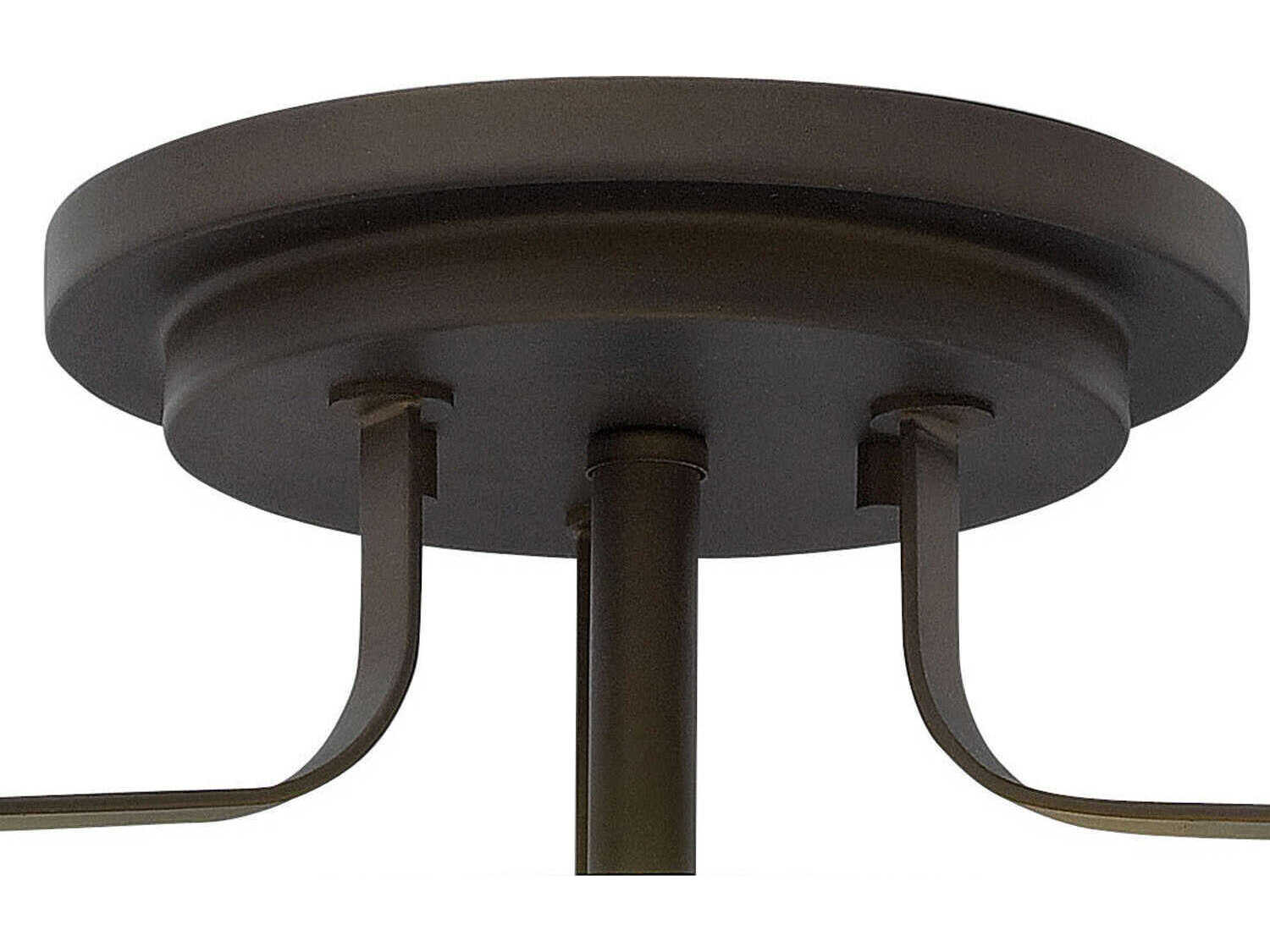 Hinkley Harper 3-Light Oil Rubbed Bronze Glass Drum Semi Flush Mount