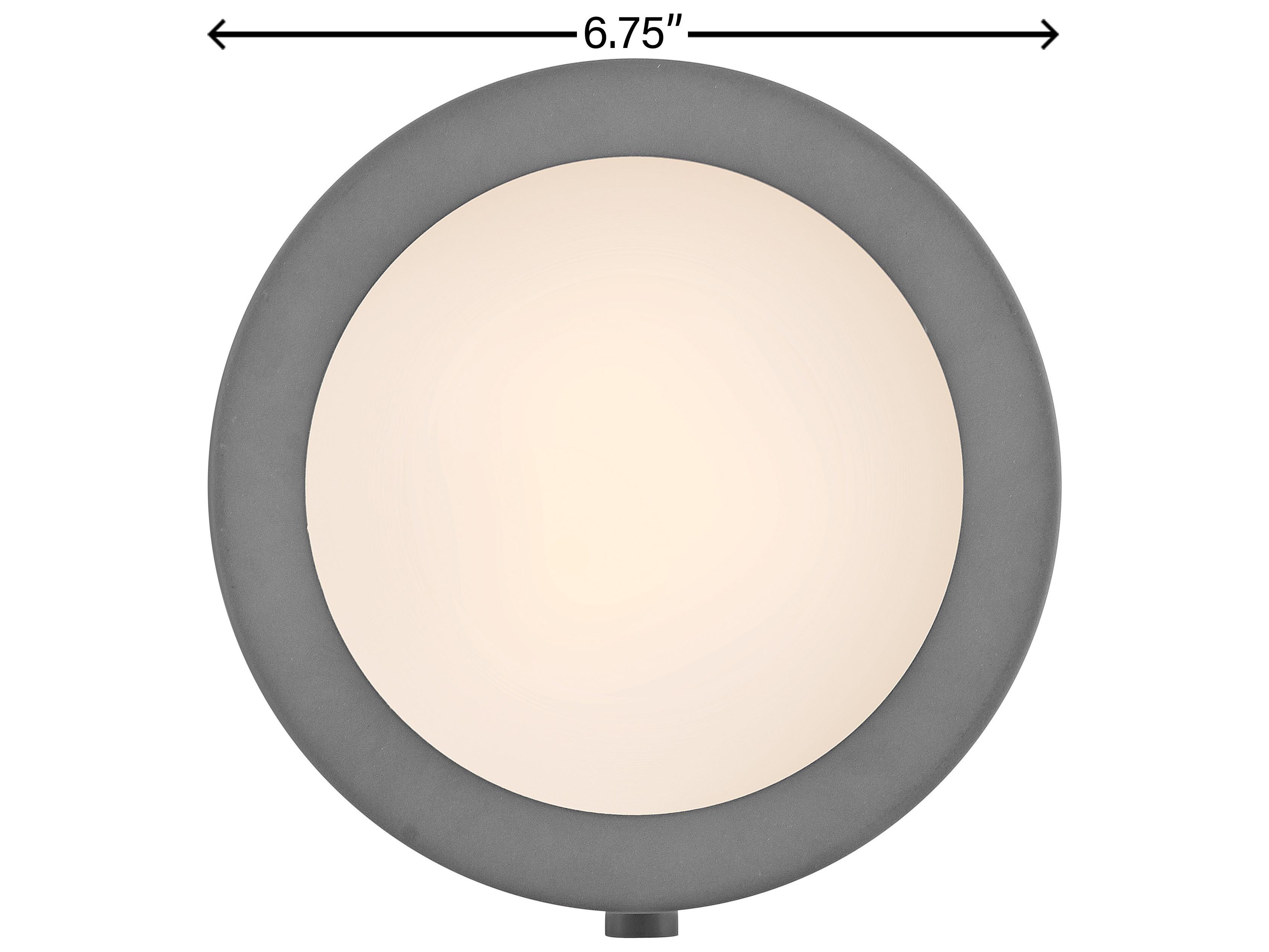 Hinkley Mercer 1-Light Dark Matte Grey Heritage Brass Glass LED Wall Sconce