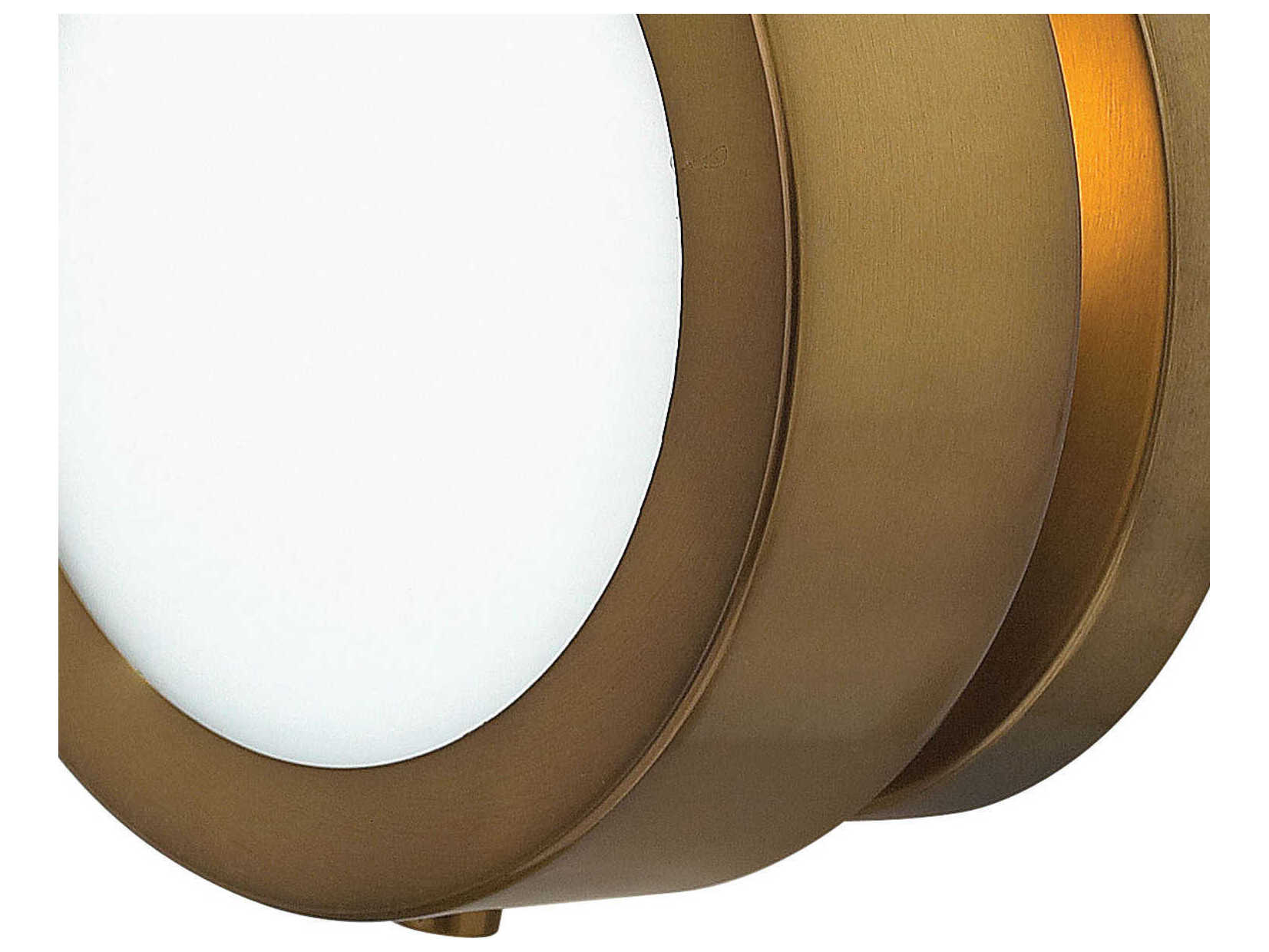 Hinkley Mercer 1-Light Heritage Brass Glass Wall Sconce