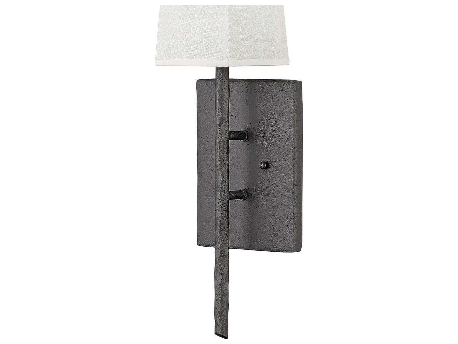 Hinkley Tress 1-Light Iron Ore Gray Wall Sconce