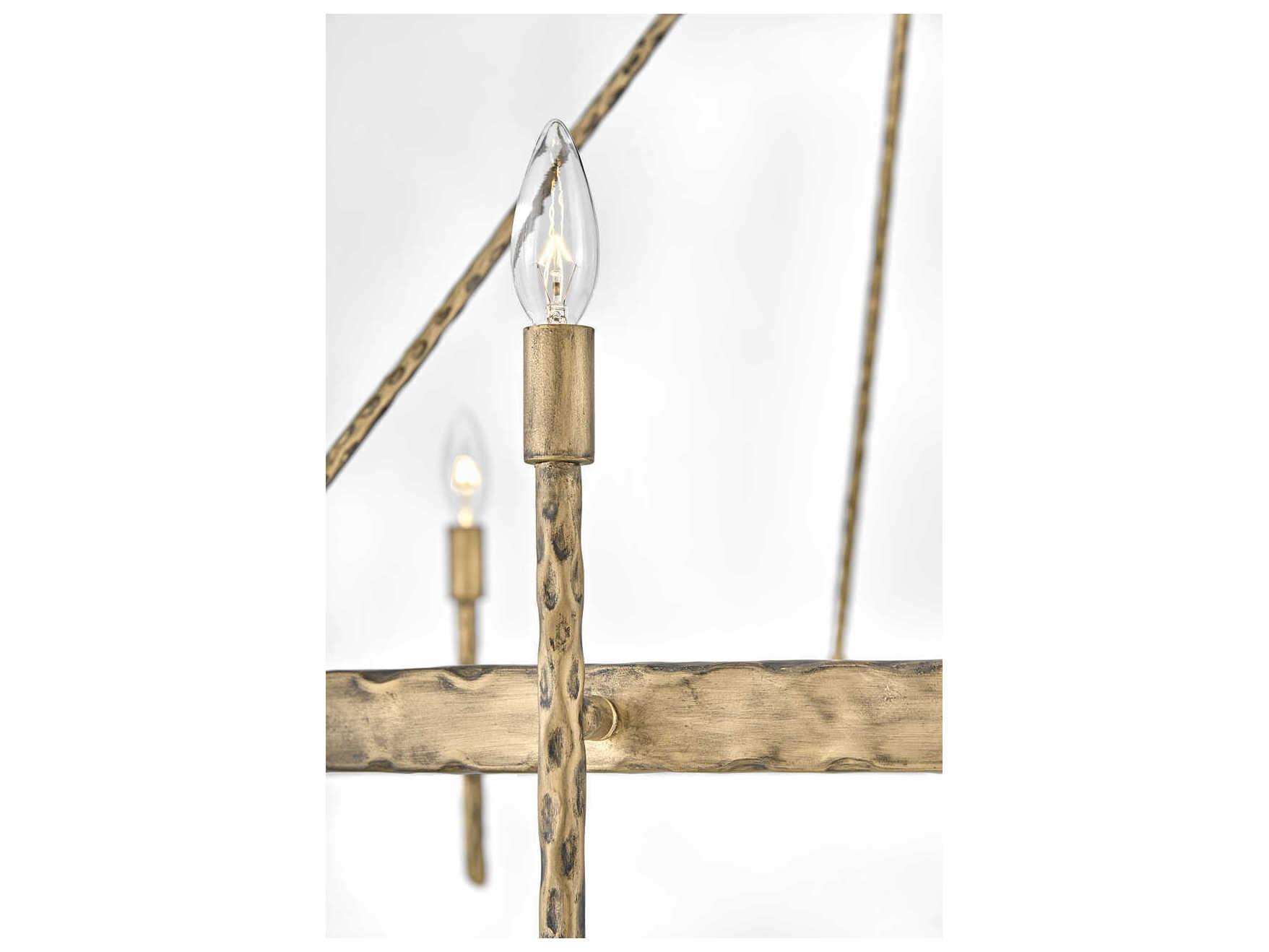 Hinkley Tress 6-Light Champagne Gold Candelabra Chandelier