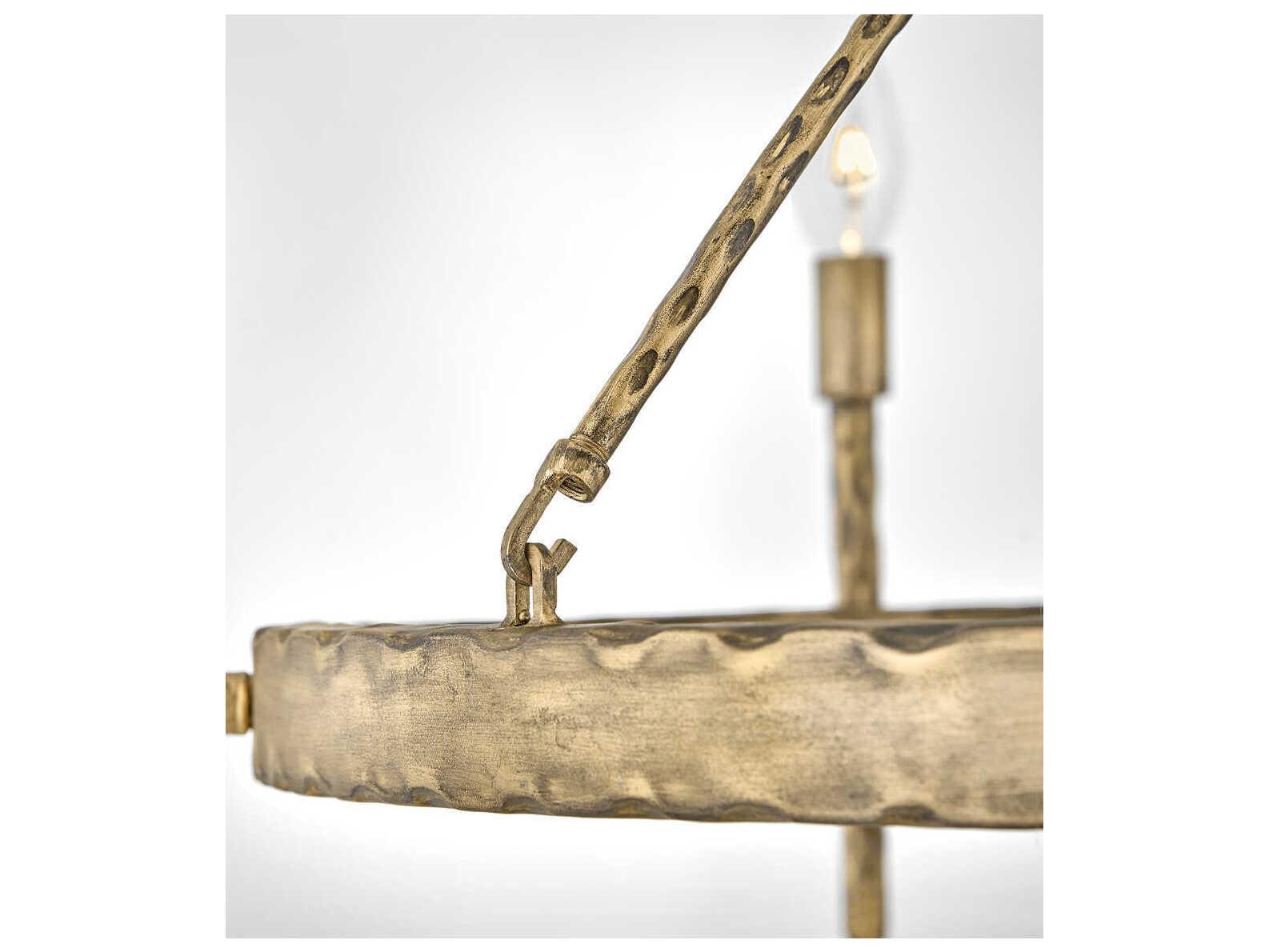 Hinkley Tress 6-Light Champagne Gold Candelabra Chandelier