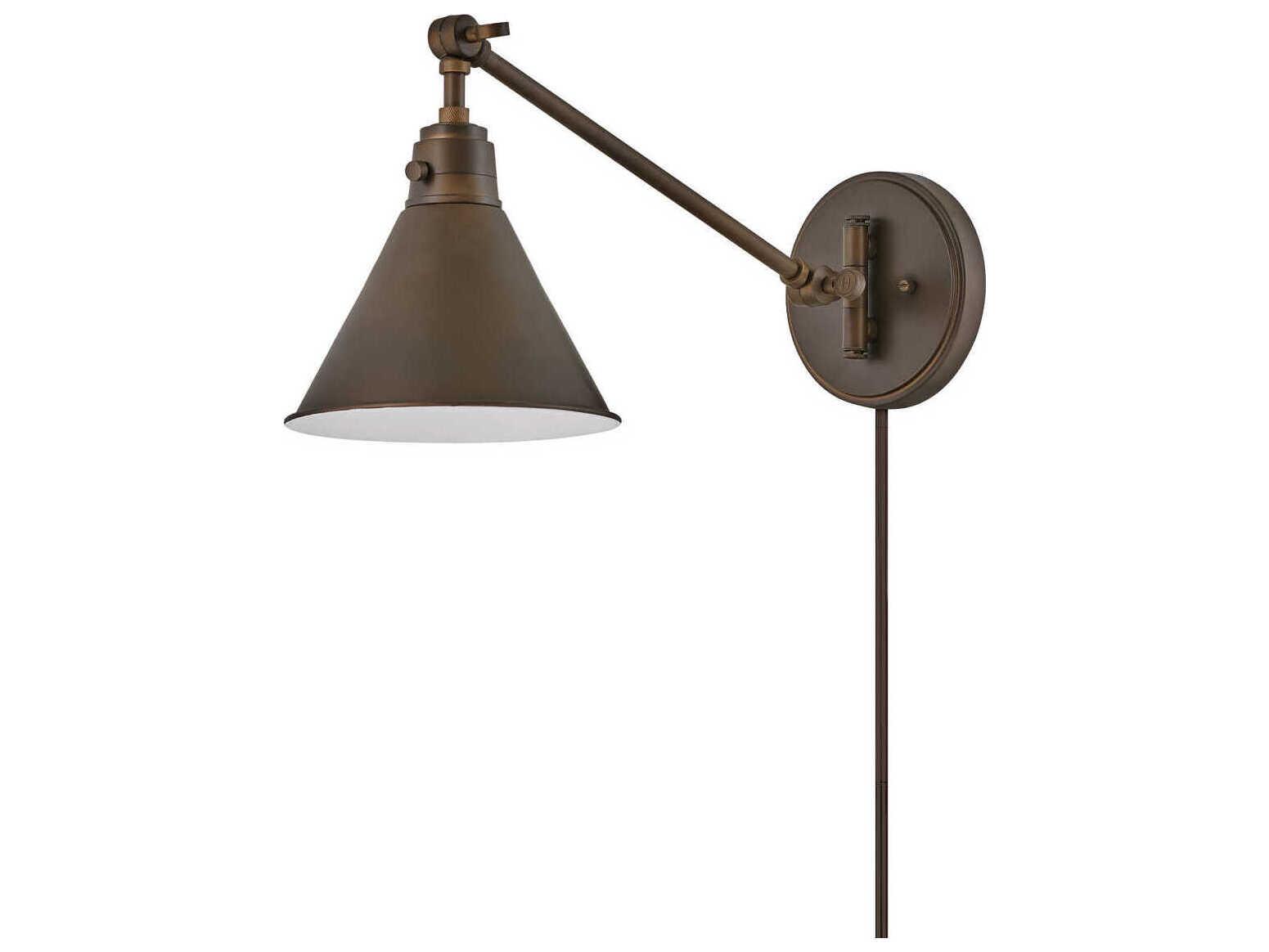 Hinkley Arti 1-Light Swing Arm Light with 19" Extension