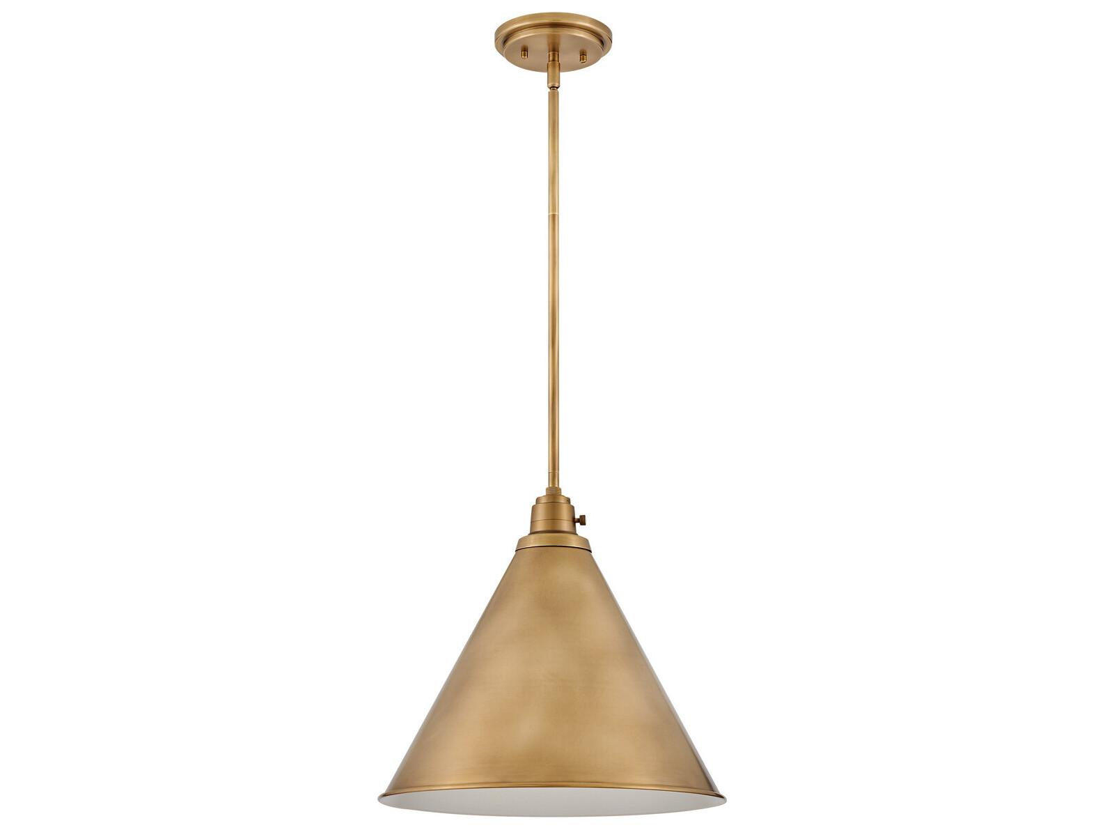 Hinkley Arti 1-Light Heritage Brass Pendant