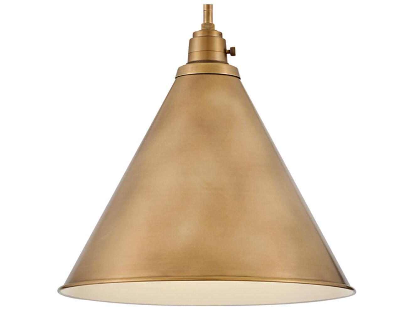 Hinkley Arti 1-Light Heritage Brass Pendant