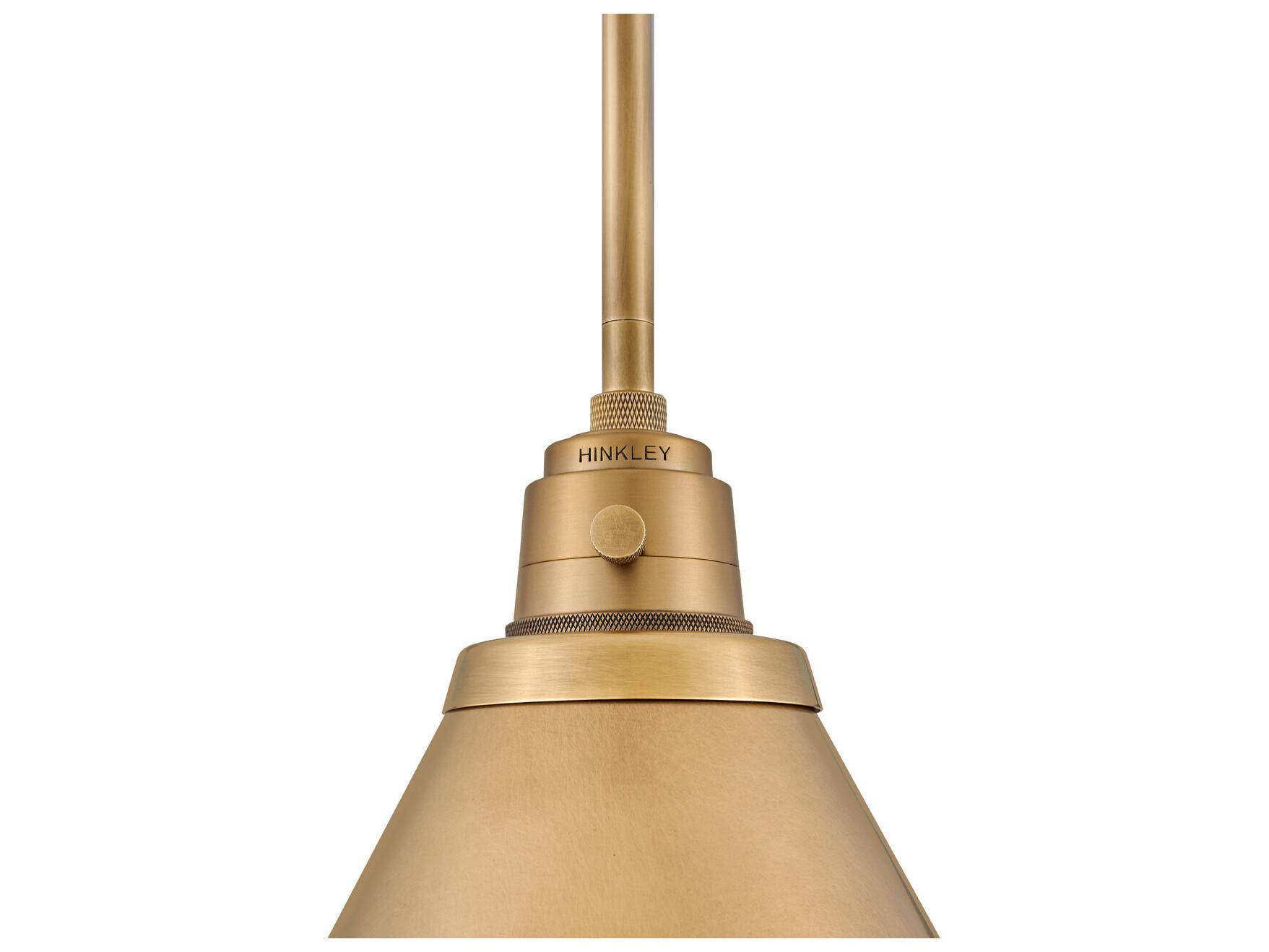 Hinkley Arti 1-Light Heritage Brass Pendant