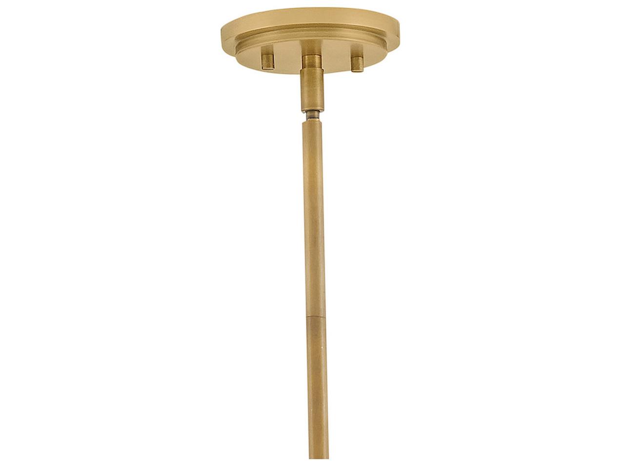 Hinkley Ryden 6-Light Heritage Brass Cylinder Chandelier