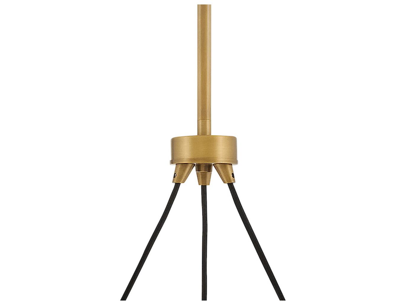 Hinkley Ryden 6-Light Heritage Brass Cylinder Chandelier