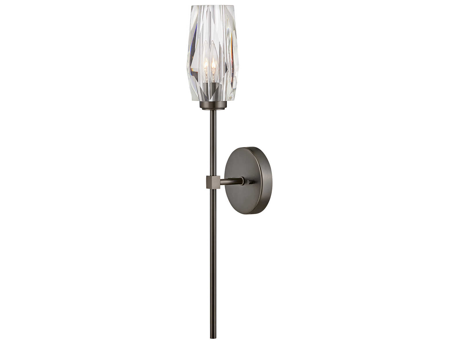 Hinkley Ana 1-Light Black Oxide Crystal Wall Sconce