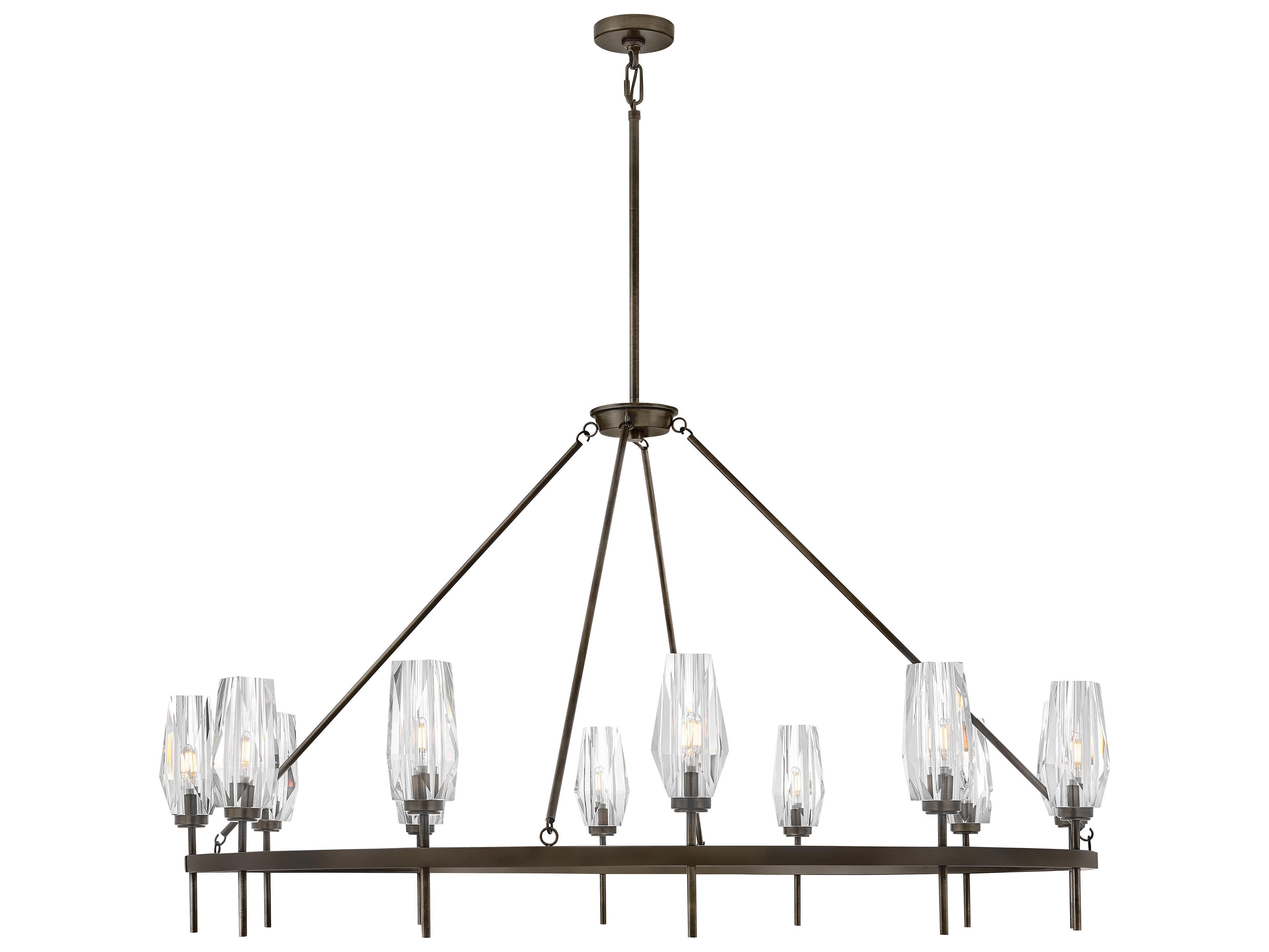 Hinkley Ana 12-Light Black Oxide Candelabra Chandelier