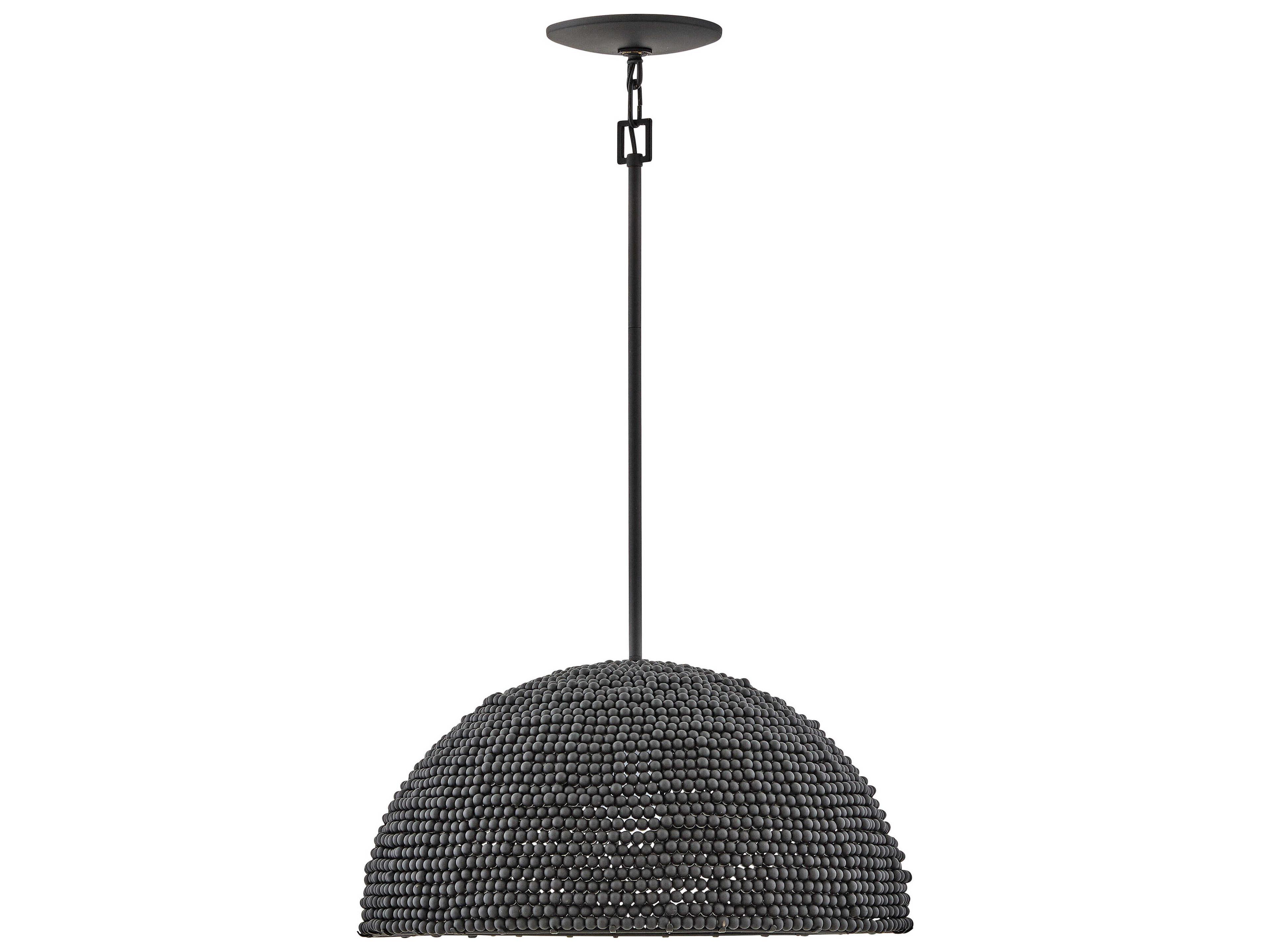 Hinkley Dalia 1-Light Black Dome Pendant