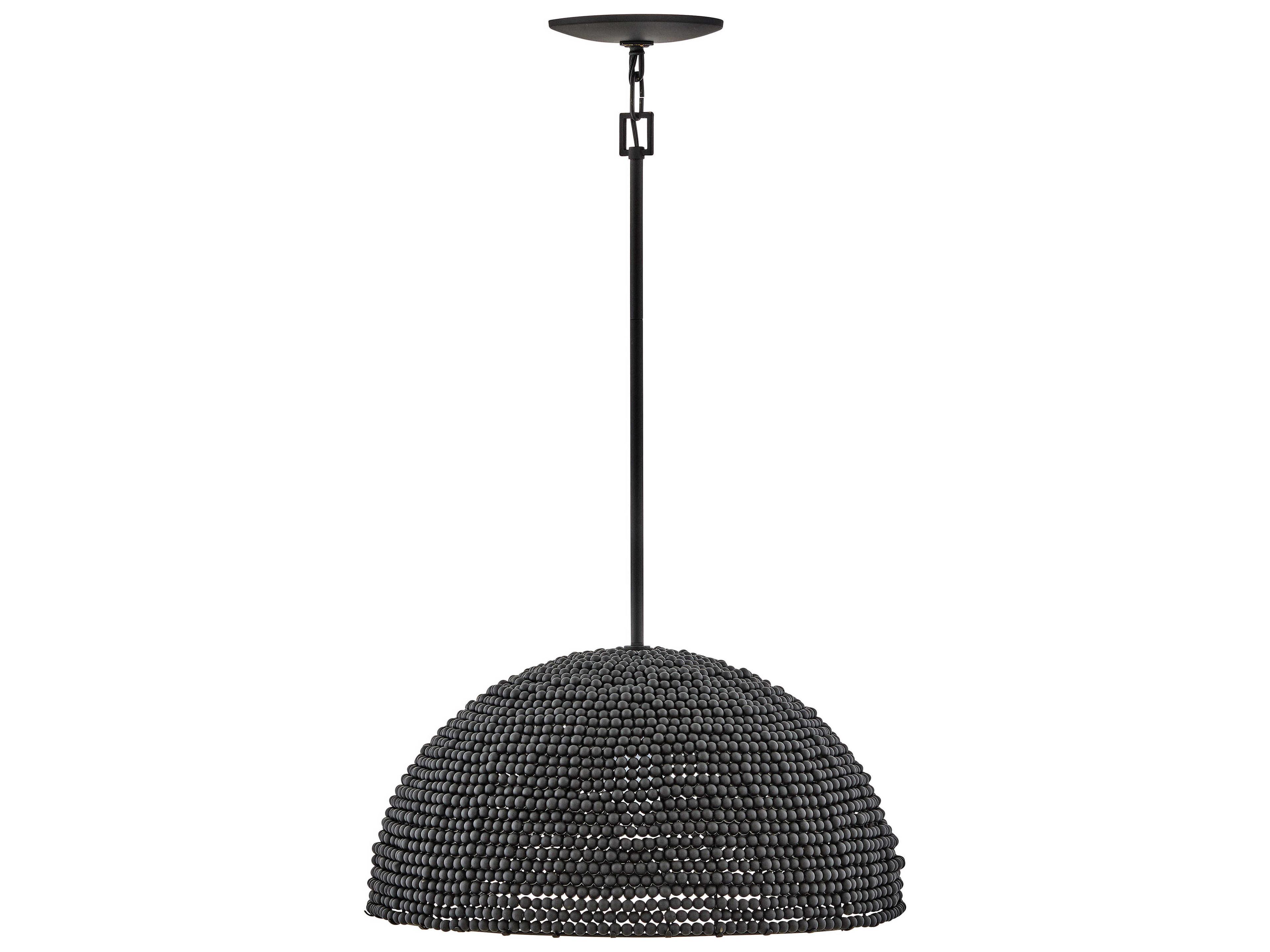 Hinkley Dalia 1-Light Black Dome Pendant
