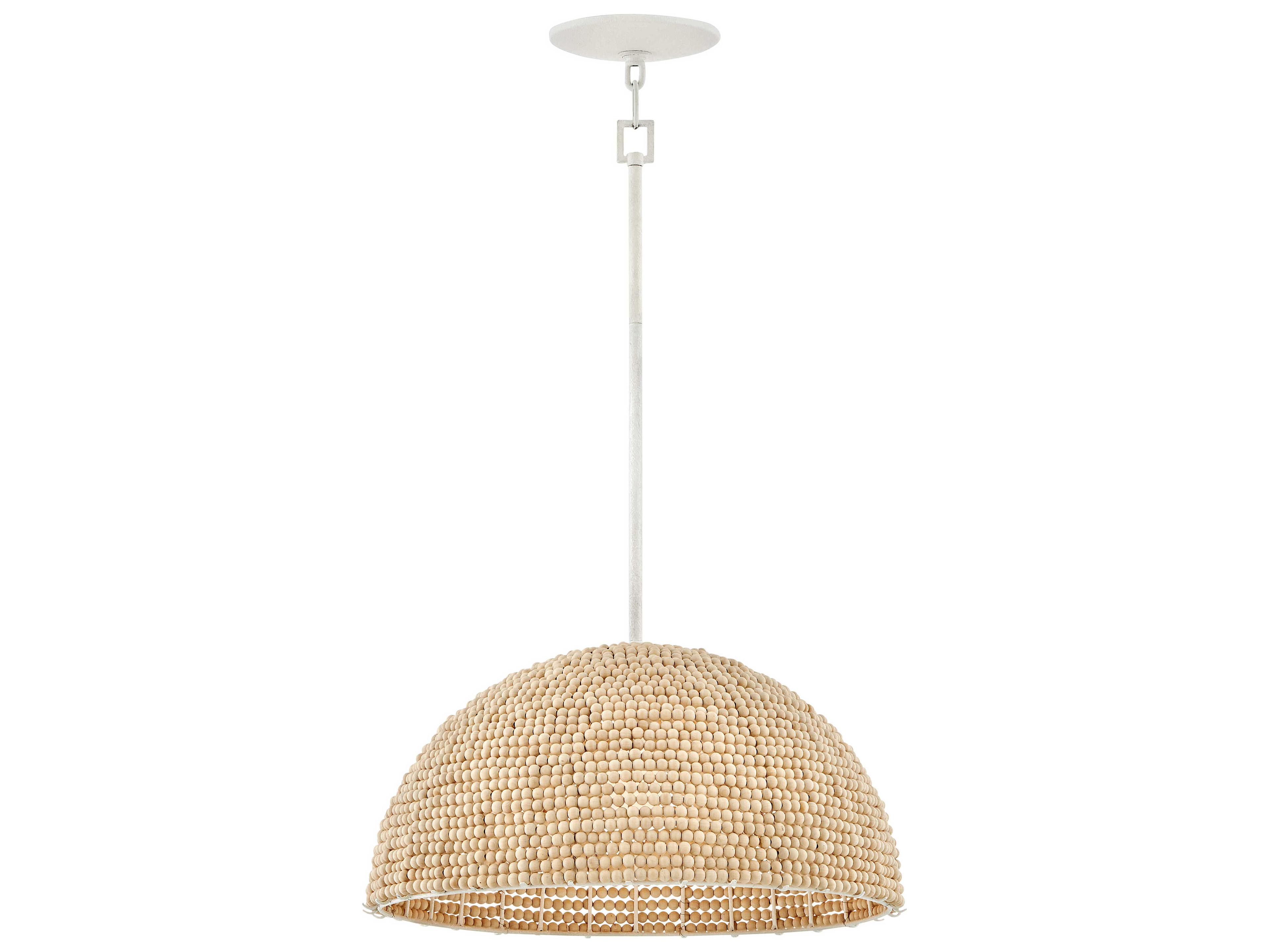 Hinkley Dalia 1-Light Textured Plaster Brown Dome Pendant
