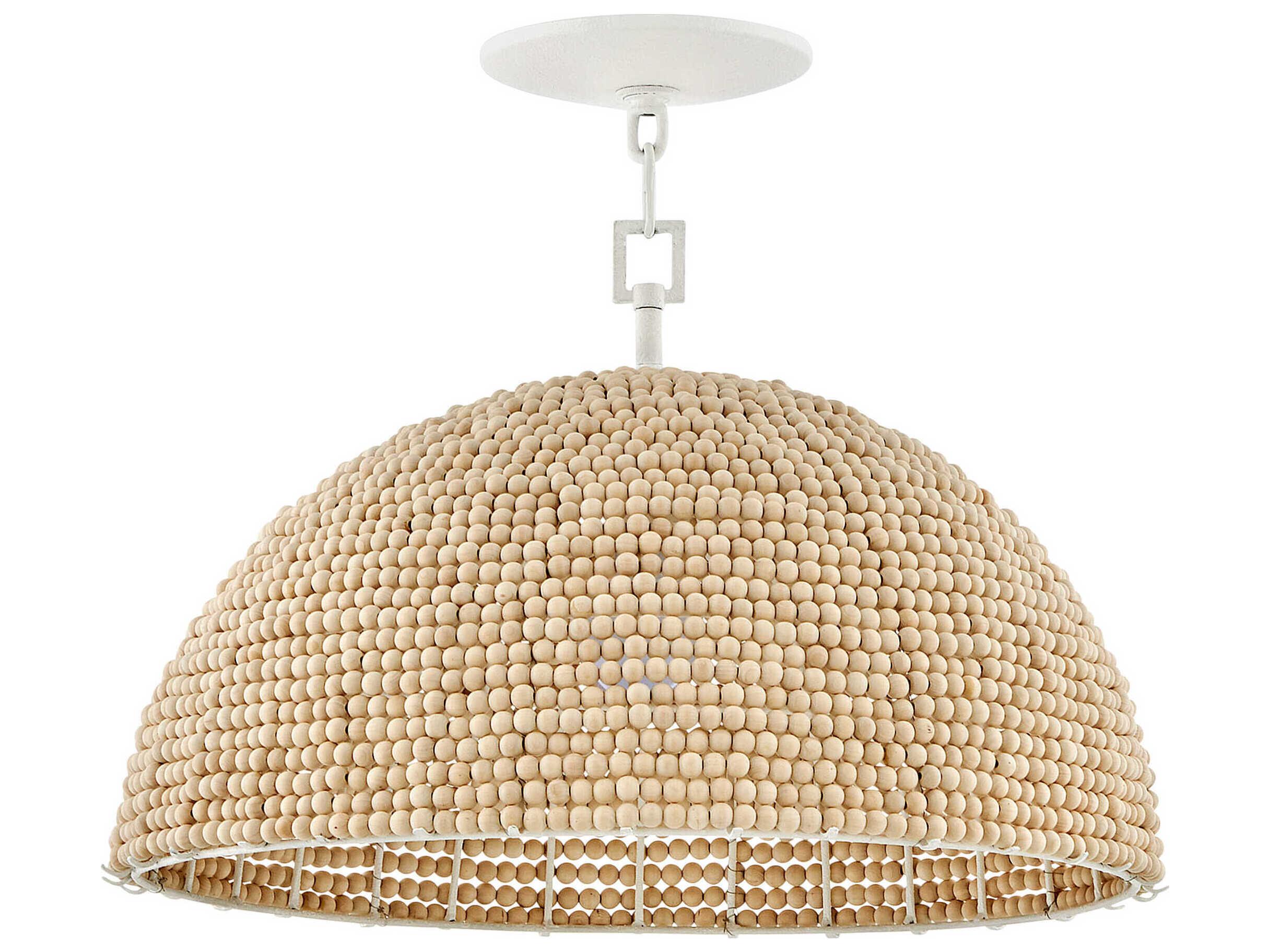 Hinkley Dalia 1-Light Textured Plaster Brown Dome Pendant