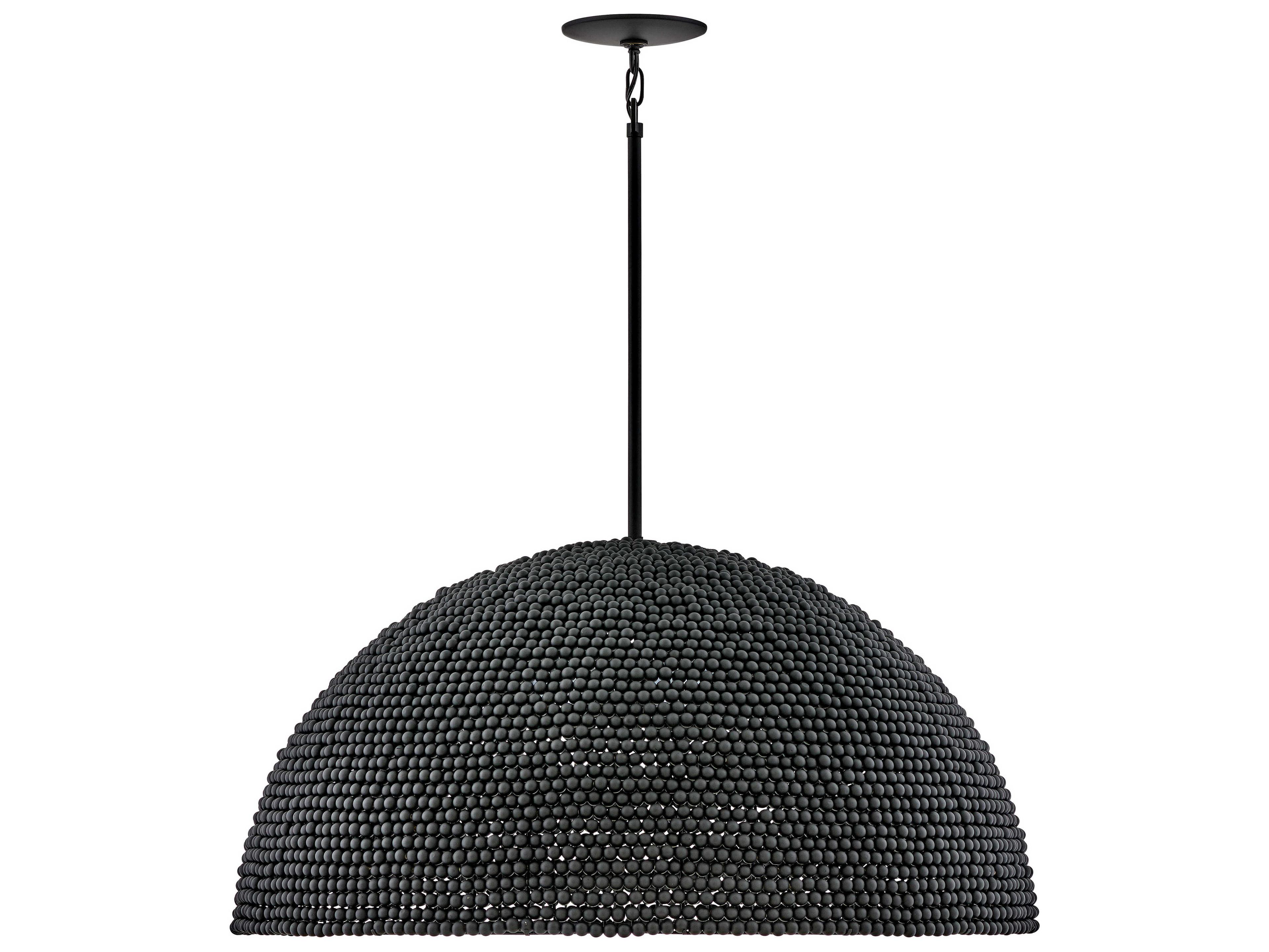 Hinkley Dalia 3-Light Black Dome Pendant
